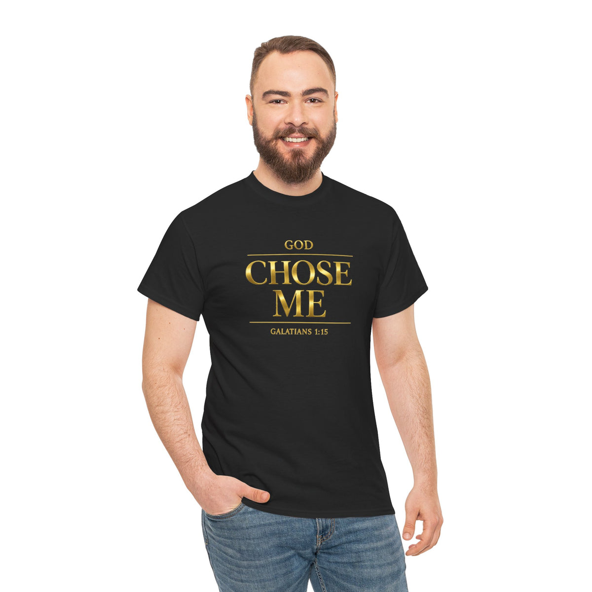 God Chose Me T-Shirt | Galatians 6:15 Christian Tee, Faith Shirt