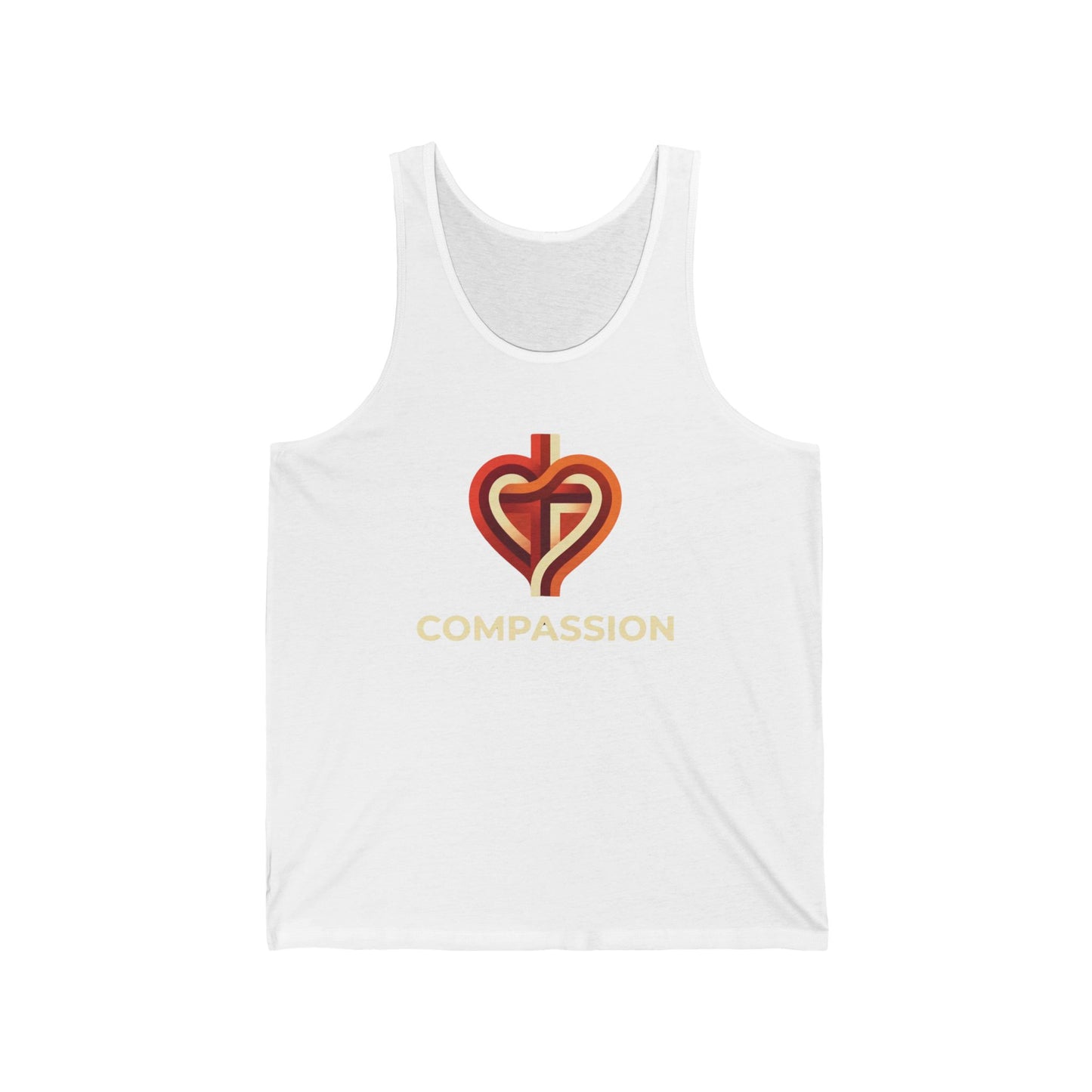 Compassion Heart Cross logo Tank | Faith Christian graphic