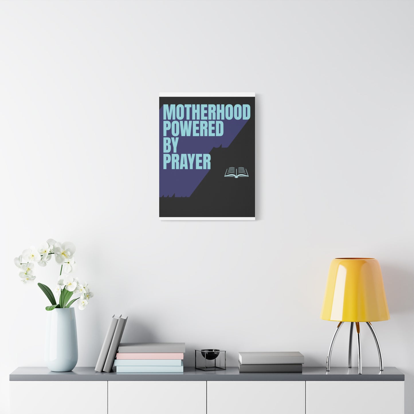 Inspirational Canvas Art - Motherhood Powered By Prayer