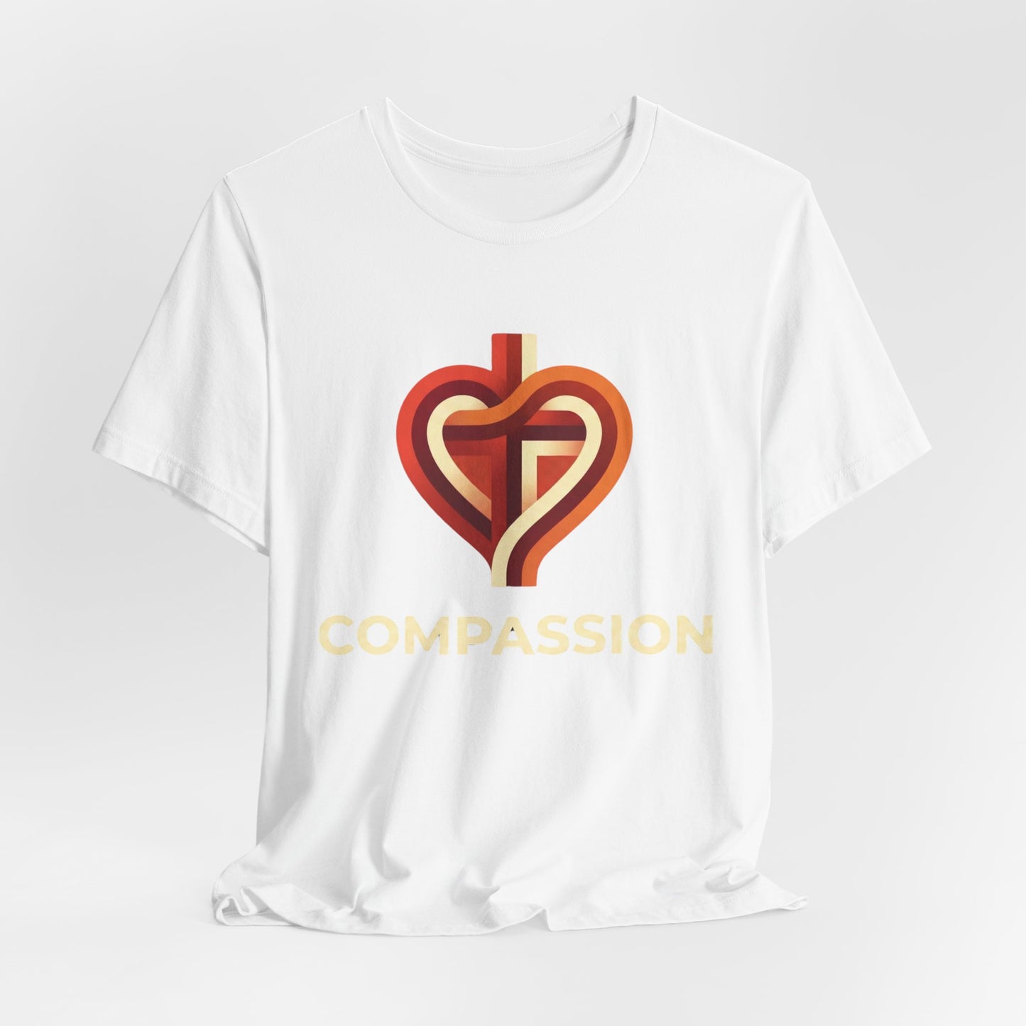 Compassion heart cross design Tee | Compassion T-Shirt