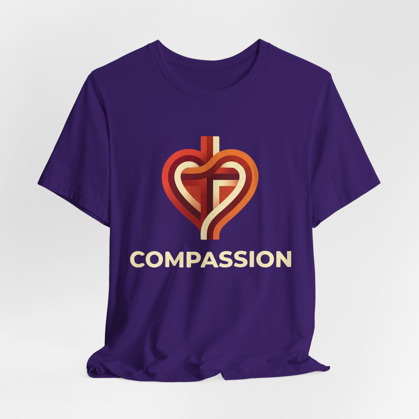 Compassion heart cross design Tee | Compassion T-Shirt