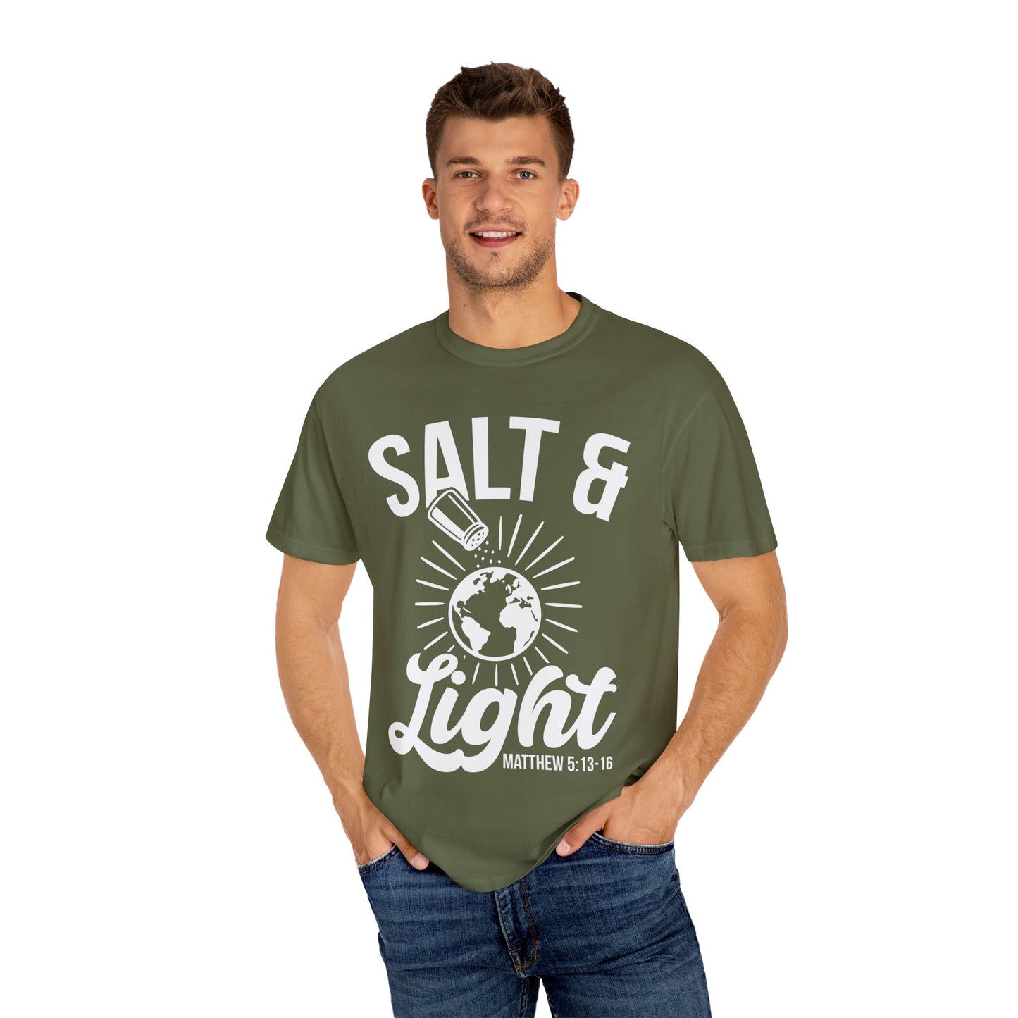 Inspirational Unisex T-Shirt: Salt & Light Graphic, Christian Gifts, Faith Apparel