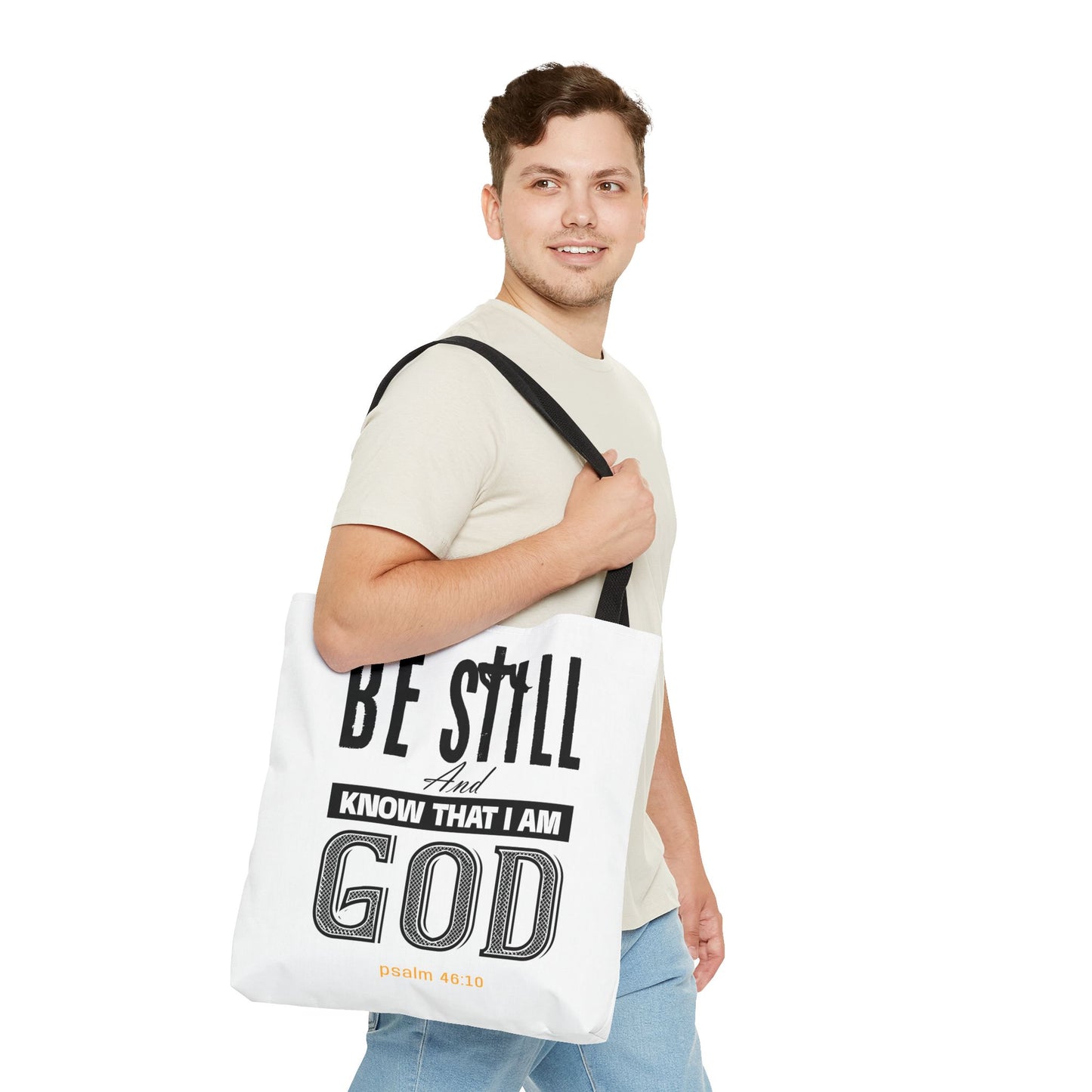 Religious Tote Bag - Be Still And Know That I Am God