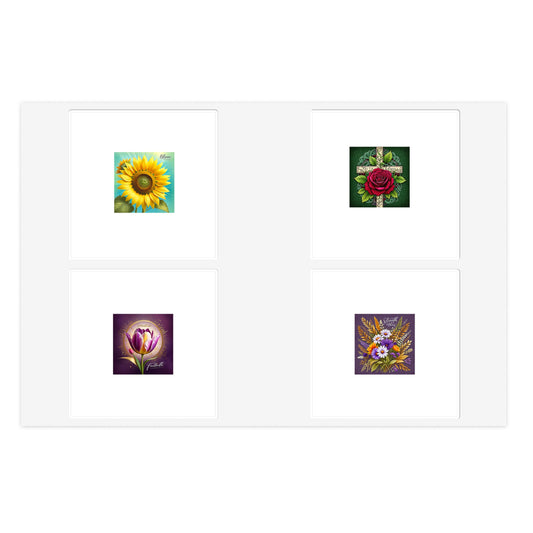 Christian Flowers Sticker Sheets