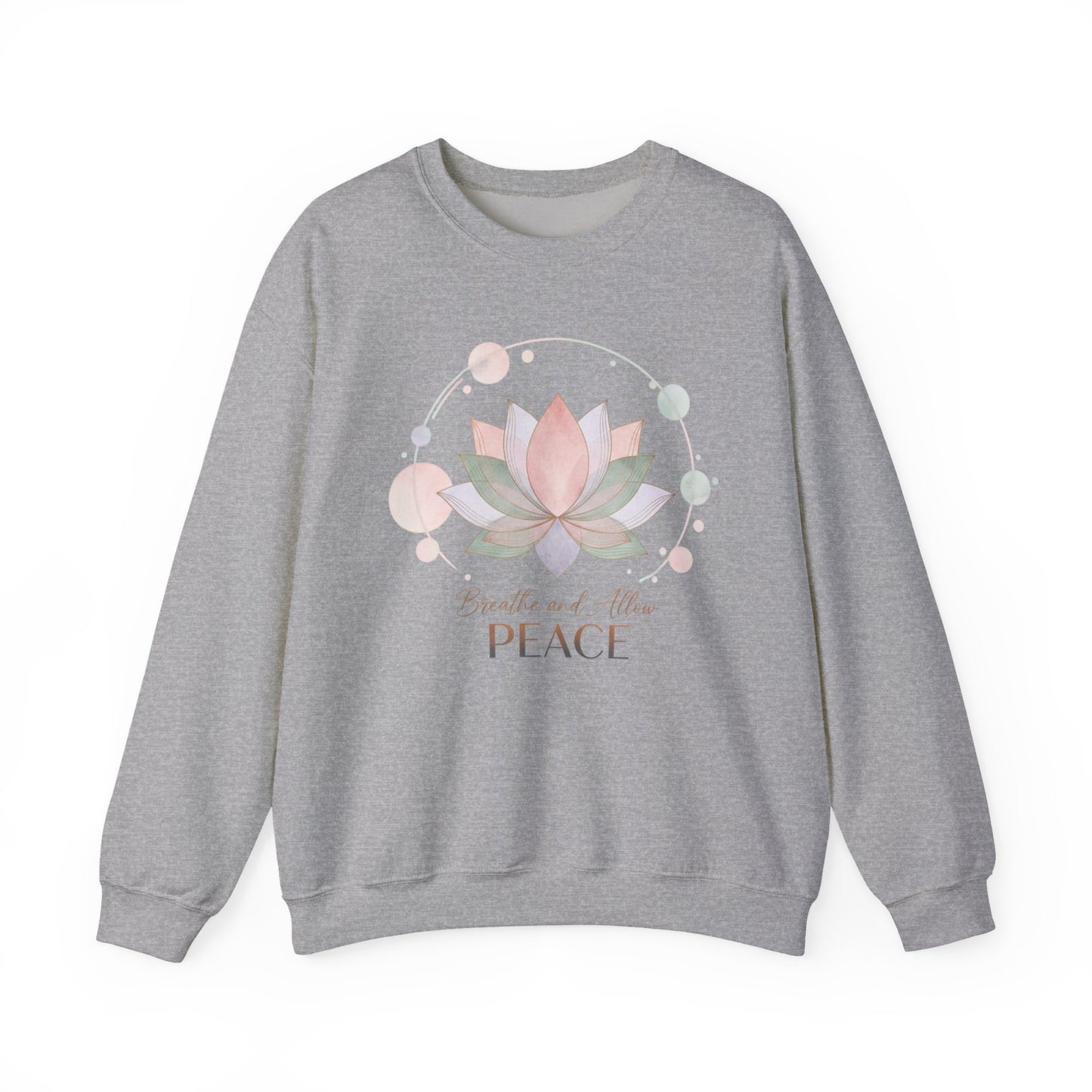 Gentle Boundaries Peace Lotus Sweatshirt | Self Care Mental Wellness