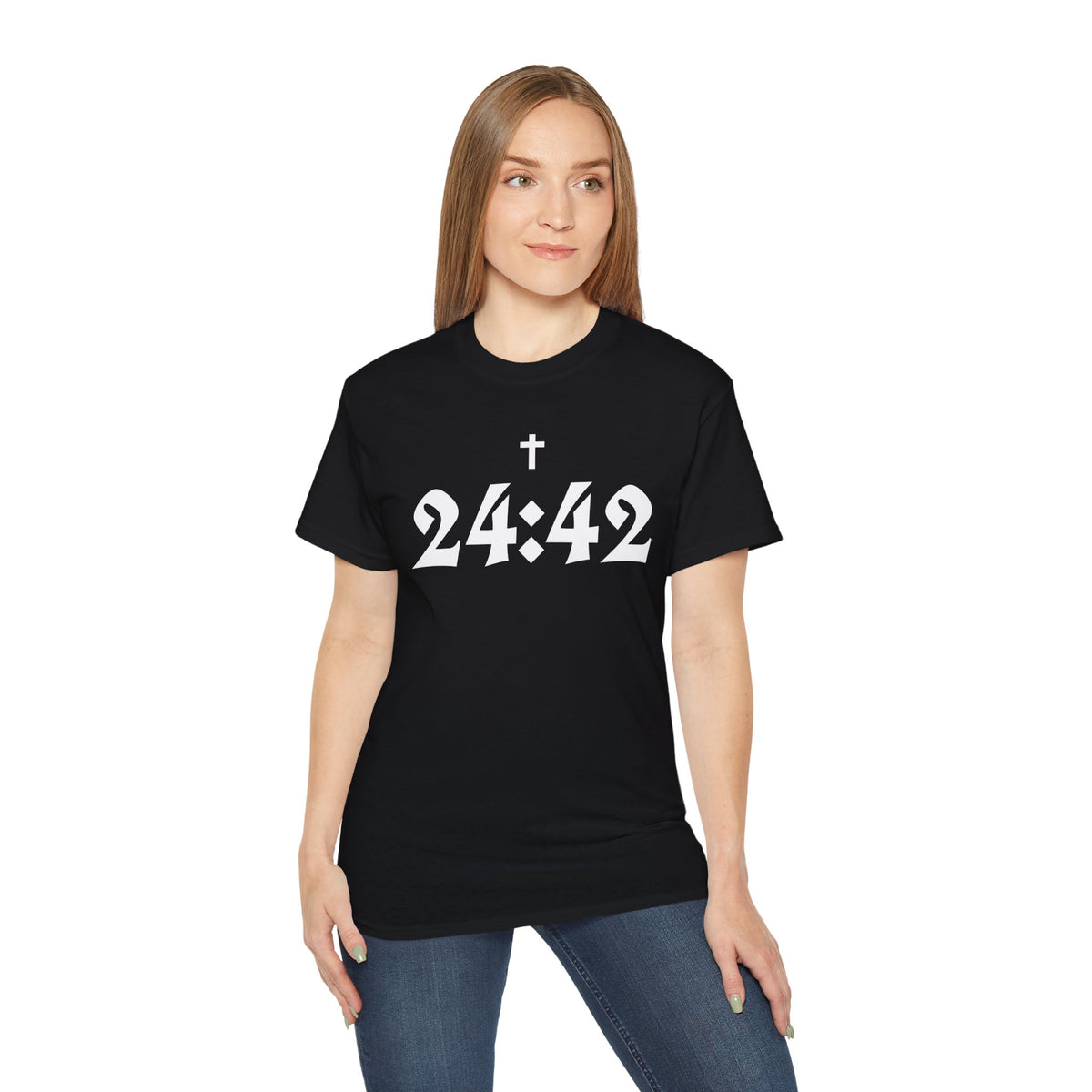 Matthew 24:42 Bible Verse Tee | Cross 24:42 Shirt
