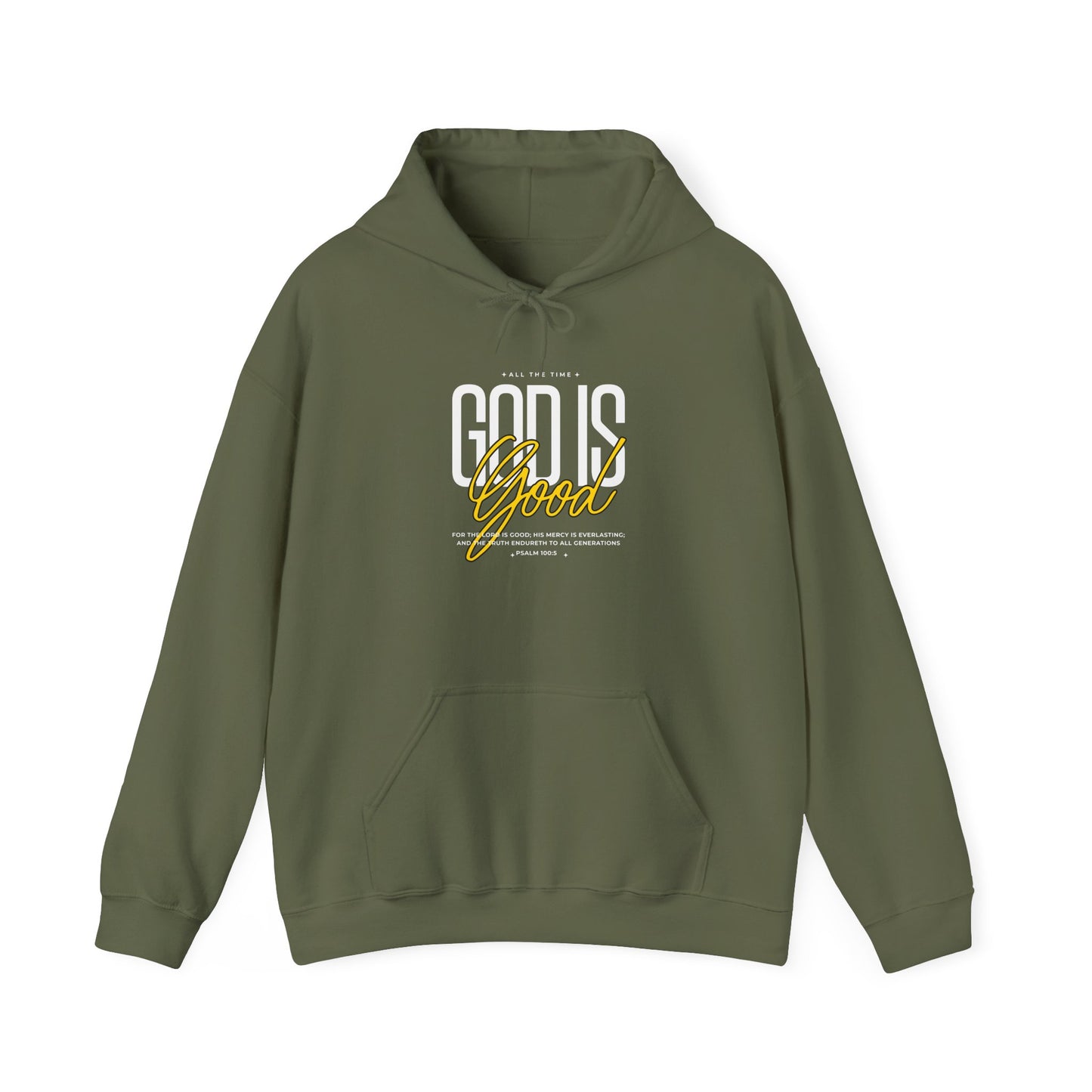 Faith-Inspired Hooded Sweatshirt - God is Good, Christian Apparel, Cozy Gift