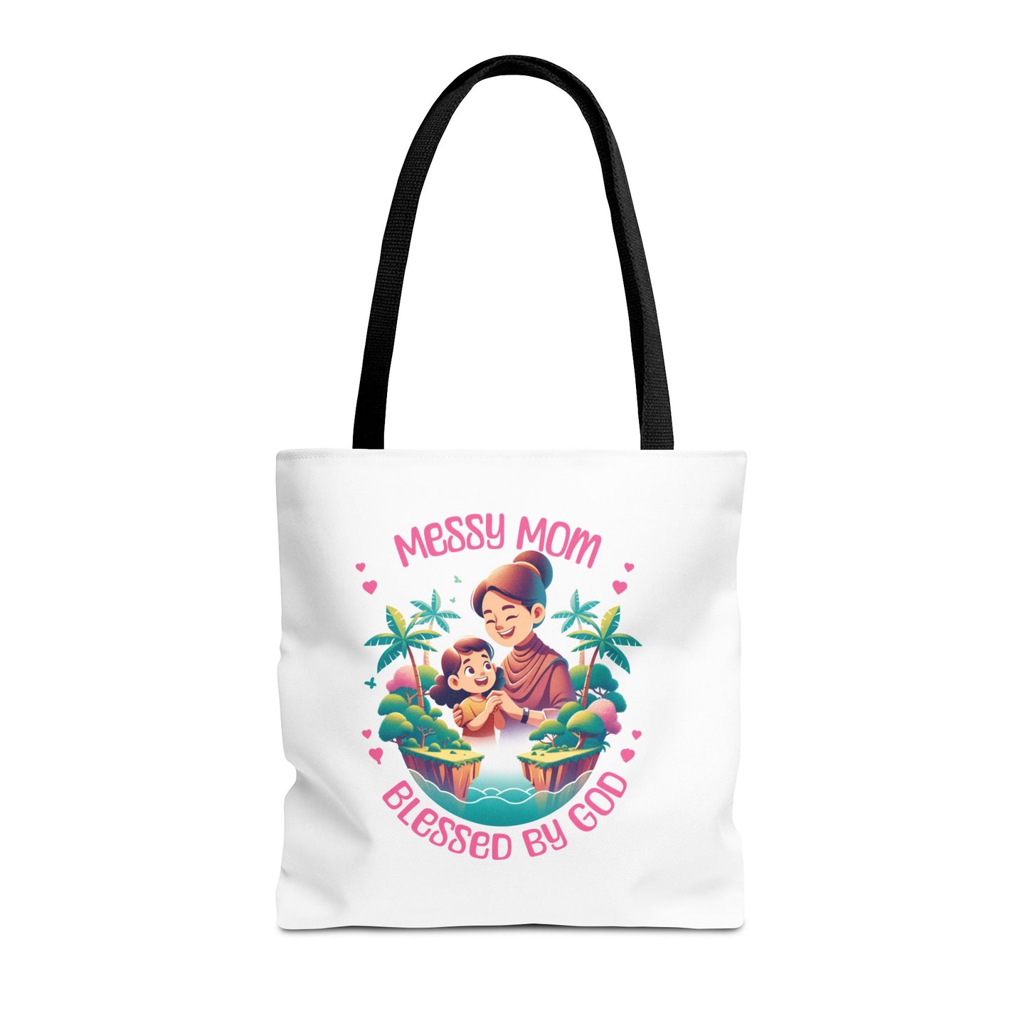 Messy Mom Blessed by God Tote Bag - Perfect Gift for Mother's Day and Everyday Use