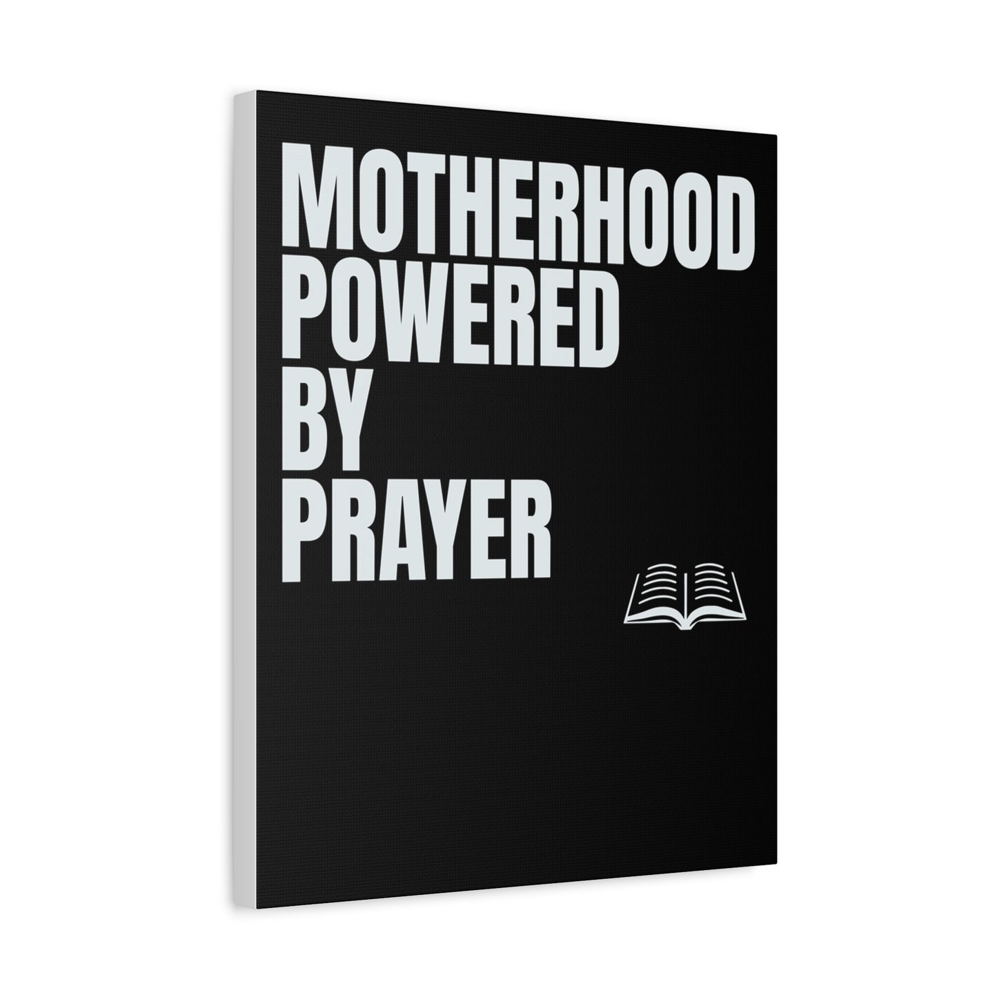 Inspirational Canvas Wall Art - Motherhood Powered by Prayer