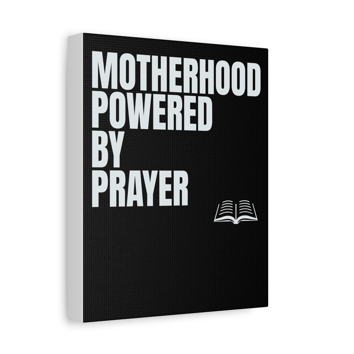 Inspirational Canvas Wall Art - Motherhood Powered by Prayer