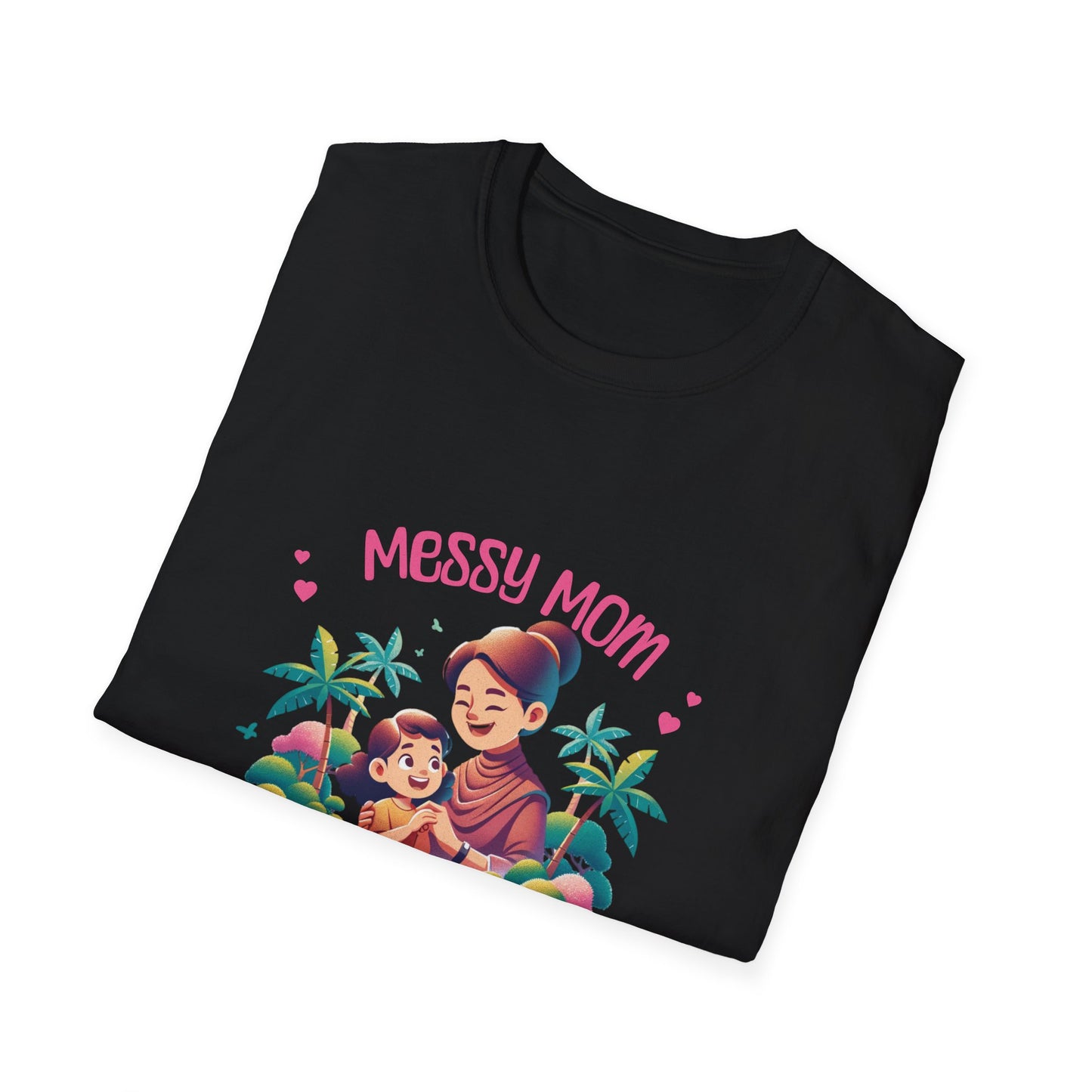 Messy Mom Blessed by God Unisex Softstyle T-Shirt