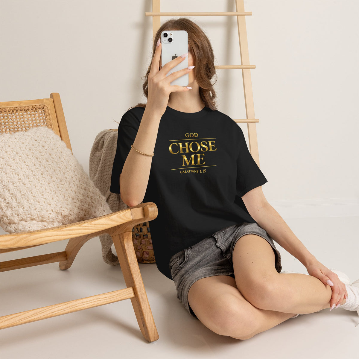 God Chose Me T-Shirt | Galatians 6:15 Christian Tee, Faith Shirt