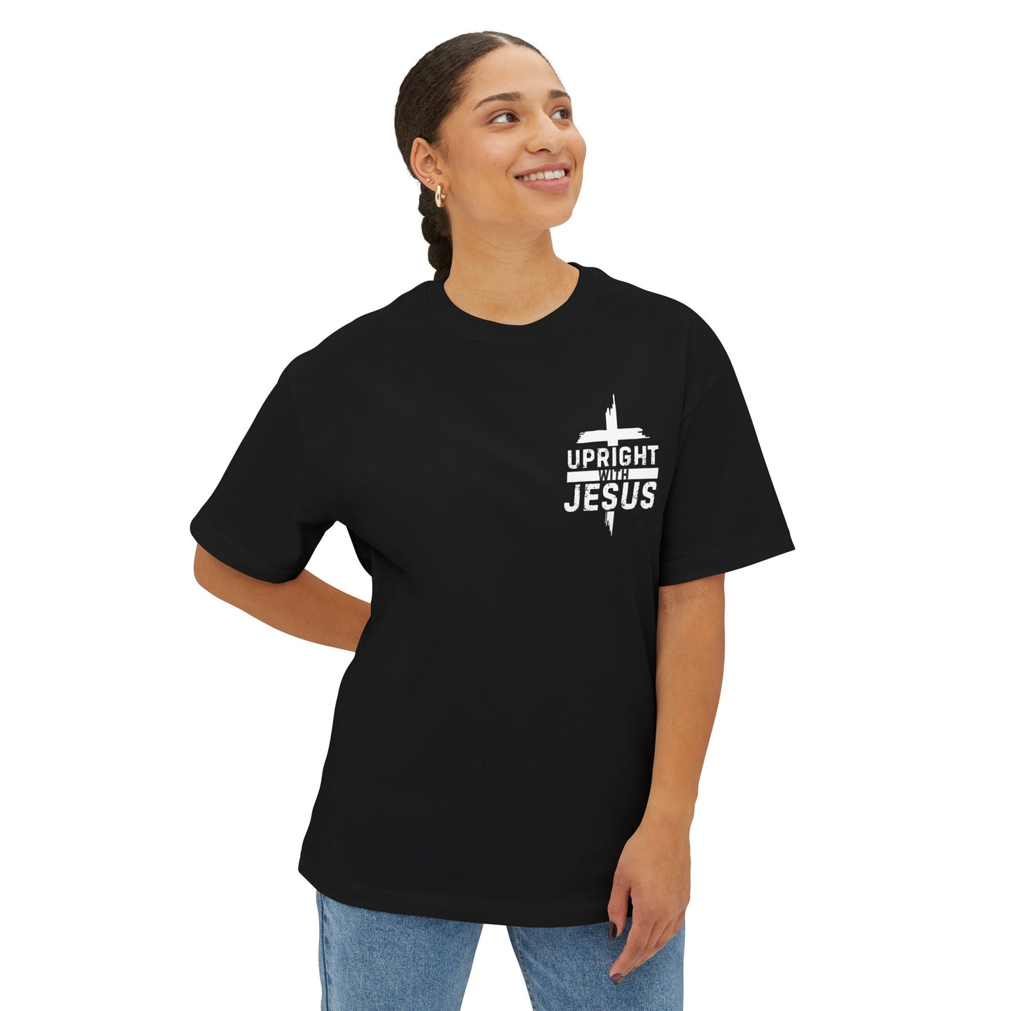Upright With Jesus Christian Cross T-Shirt