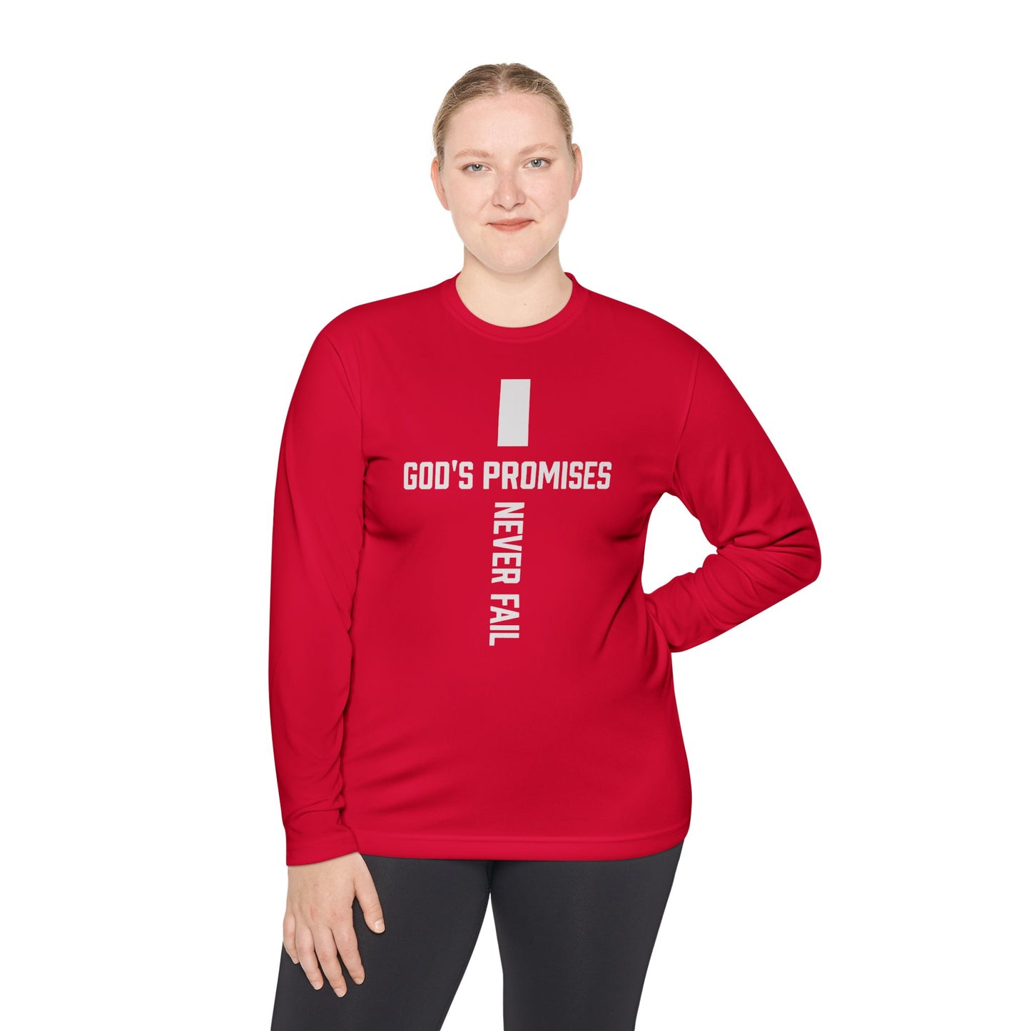 Inspirational Long Sleeve Tee - God's Promises Never Fail