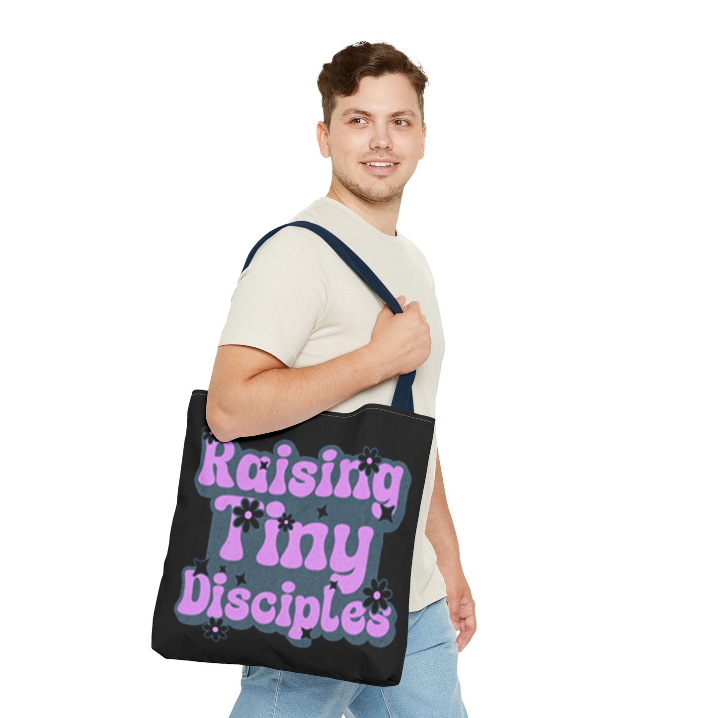 Raising Tiny Disciples Tote Bag - Eco-Friendly Bag for Moms & Caregivers