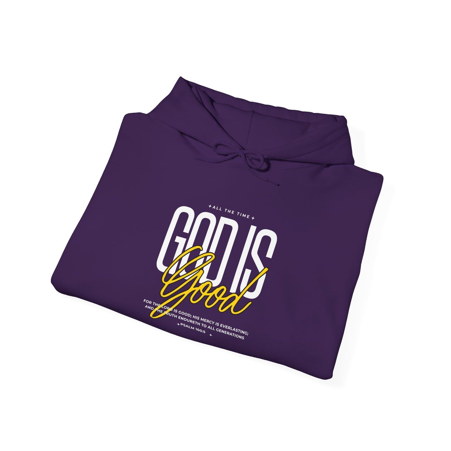Faith-Inspired Hooded Sweatshirt - God is Good, Christian Apparel, Cozy Gift