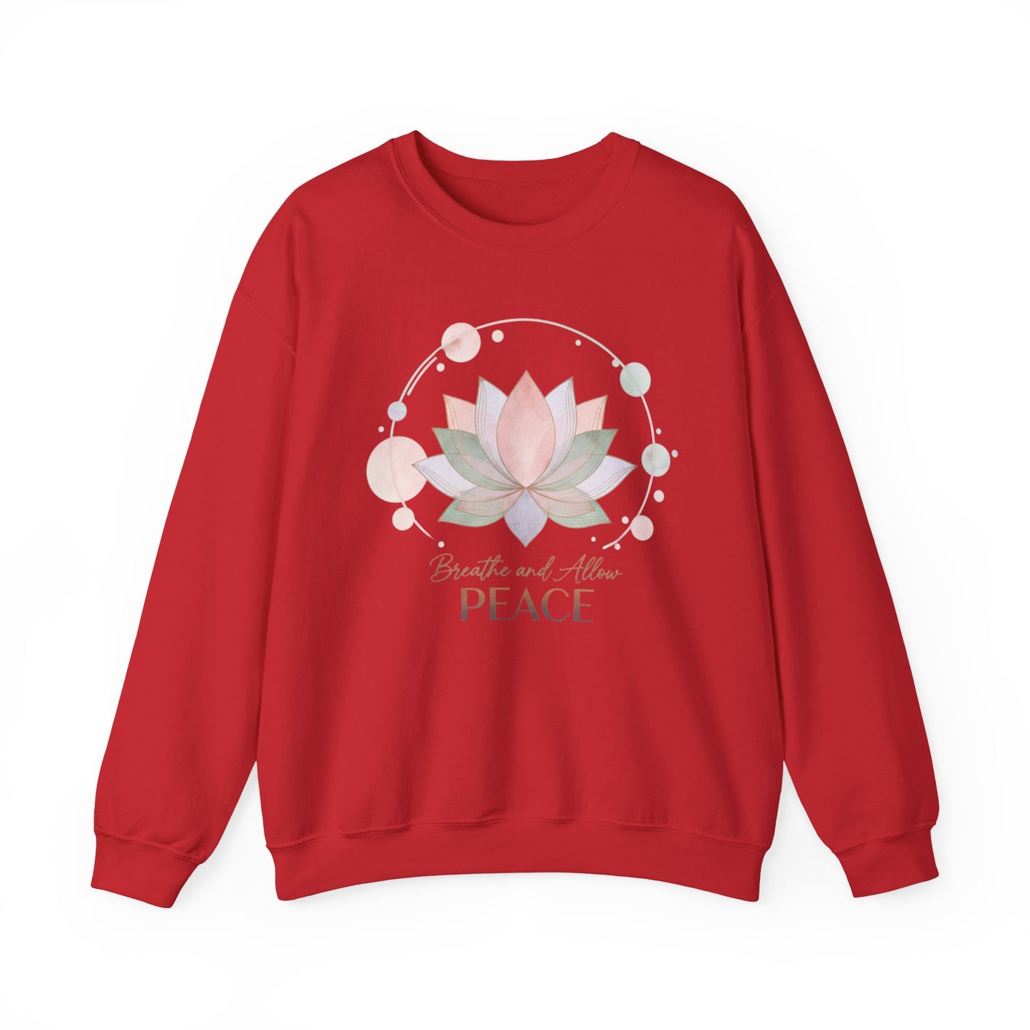 Gentle Boundaries Peace Lotus Sweatshirt — Self-Care Mental Wellness Crewneck