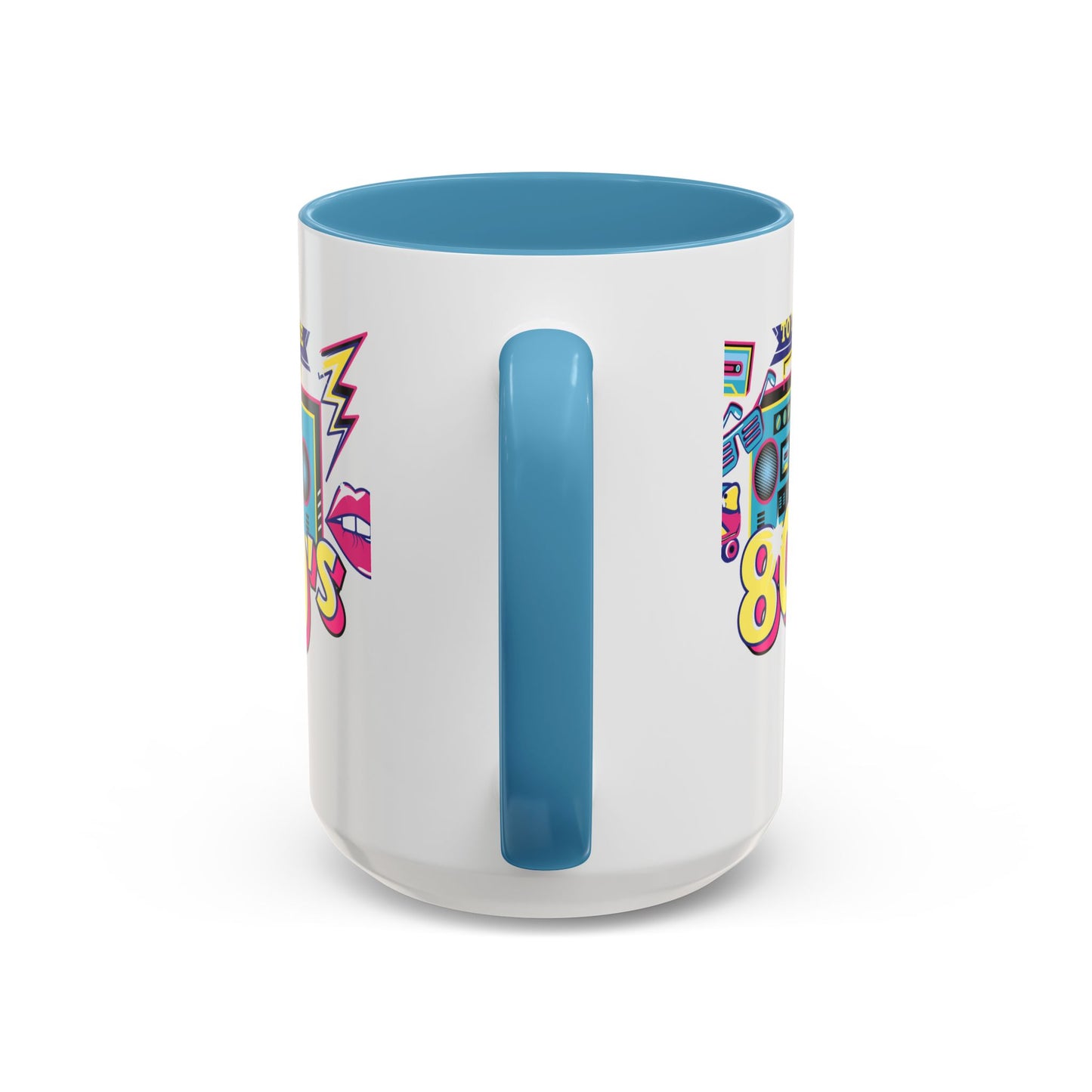 Retro 80's Coffee Mug, Vintage Mug for 80's Lovers, Nostalgic Gift, Boombox Design, Fun Drinkware for Parties