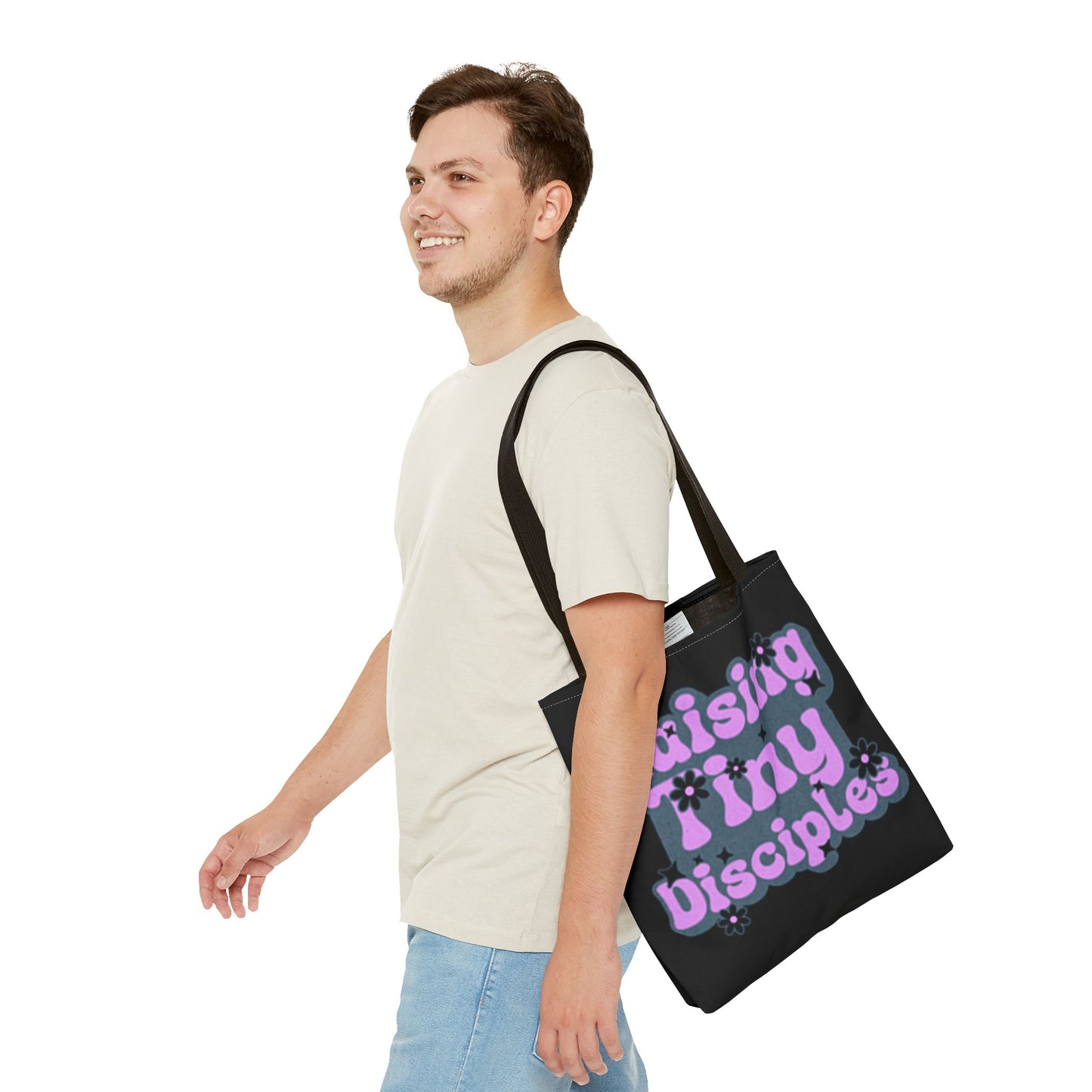 Raising Tiny Disciples Tote Bag - Eco-Friendly Bag for Moms & Caregivers