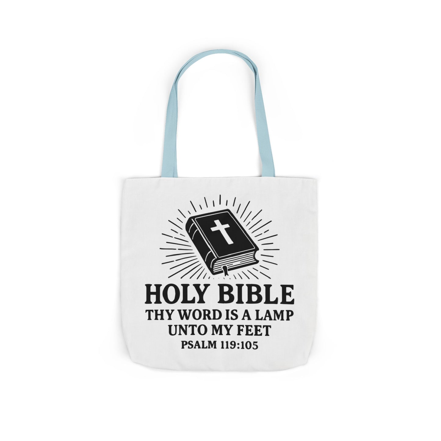 Bible Quote Tote Bag, Inspirational Christian Eco-Friendly Shopping Canvas
