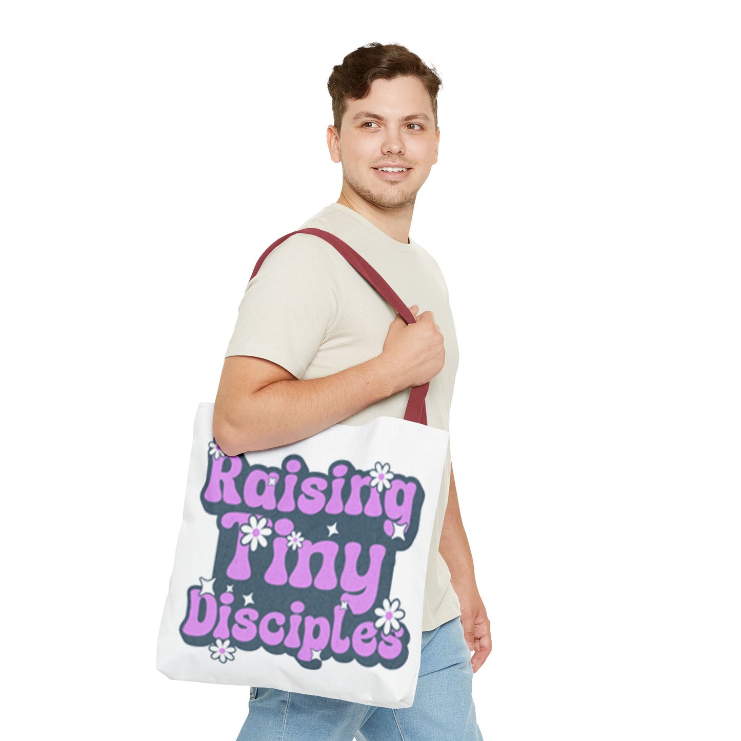 Raising Tiny Disciples Tote Bag - Stylish & Fun Eco-Friendly Bag for Parents