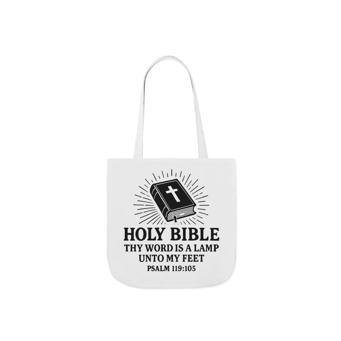 Bible Quote Tote Bag, Inspirational Christian Eco-Friendly Shopping Canvas