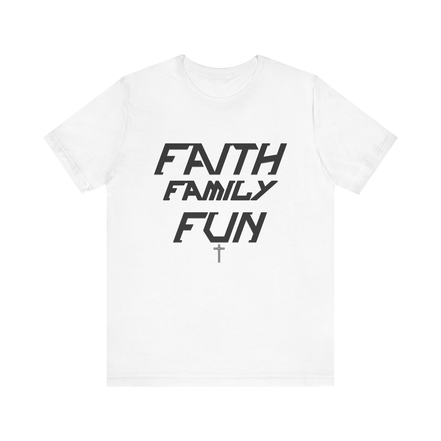 Faith Family Fun Unisex Jersey Tee