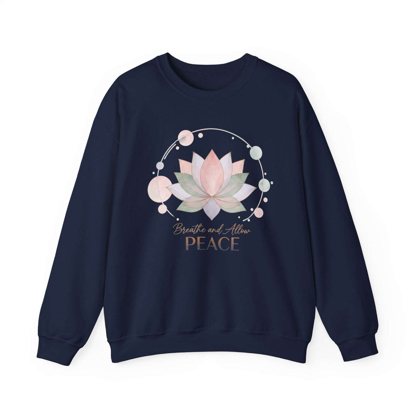 Gentle Boundaries Peace Lotus Sweatshirt | Self Care Mental Wellness