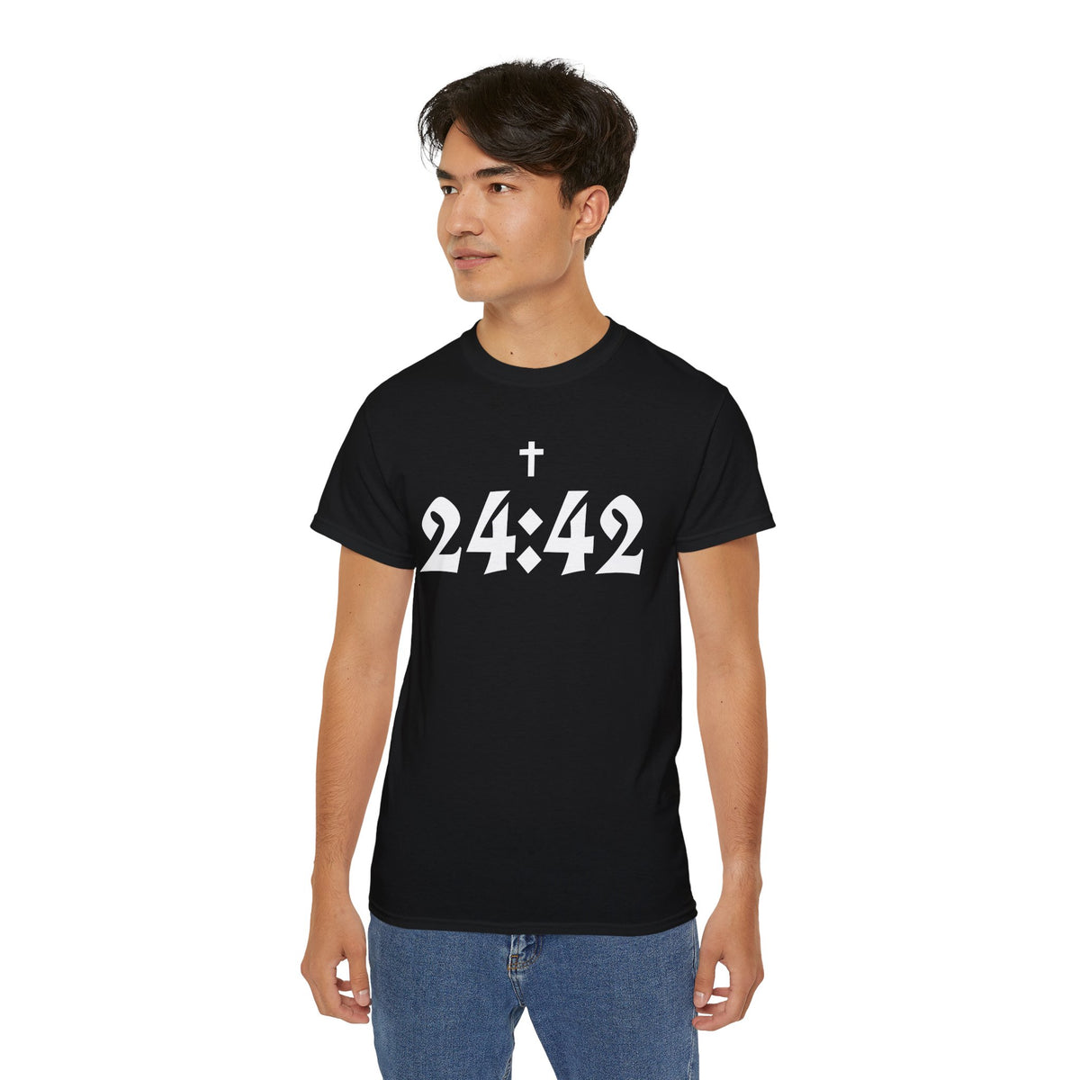 Matthew 24:42 Bible Verse Tee | Cross 24:42 Shirt