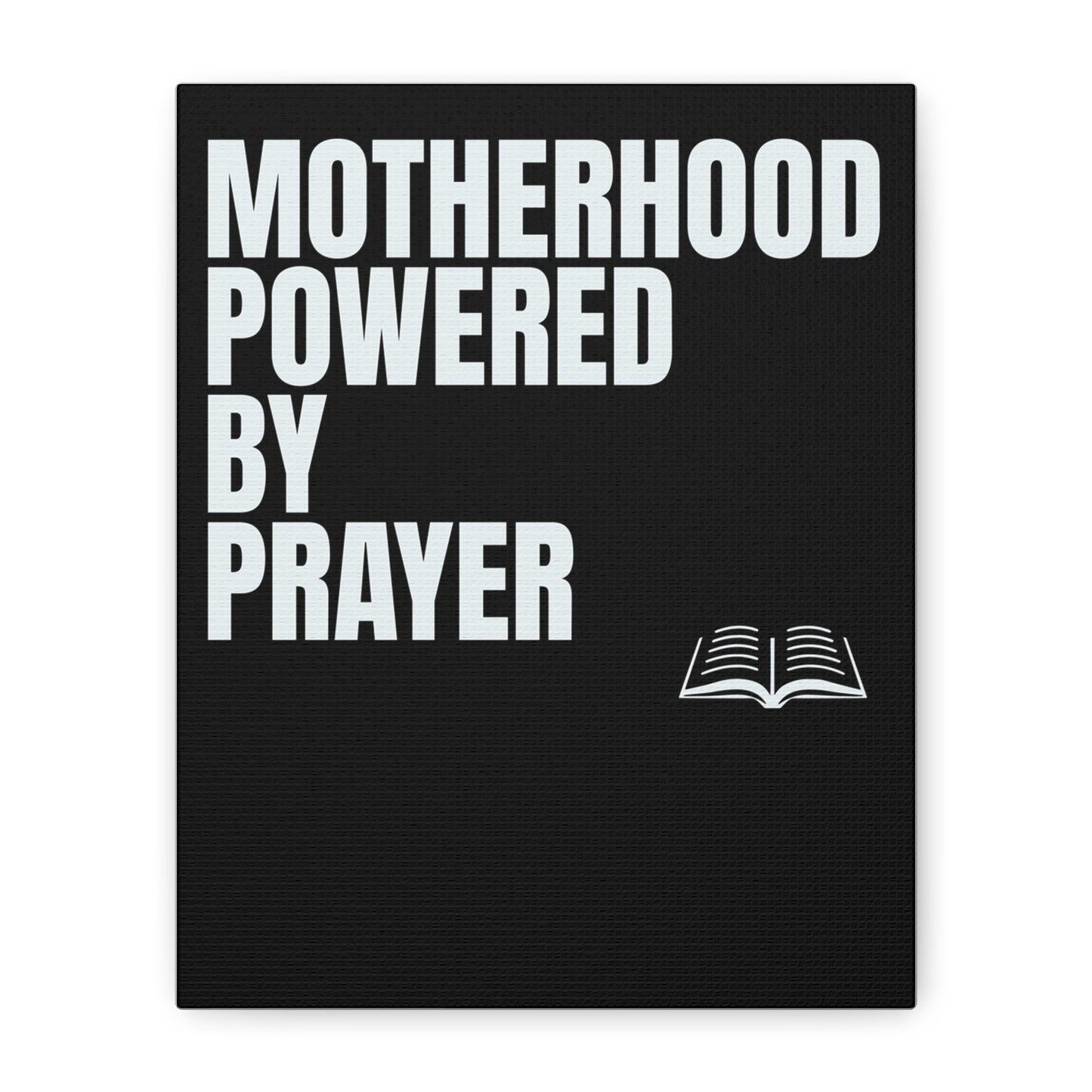 Inspirational Canvas Wall Art - Motherhood Powered by Prayer