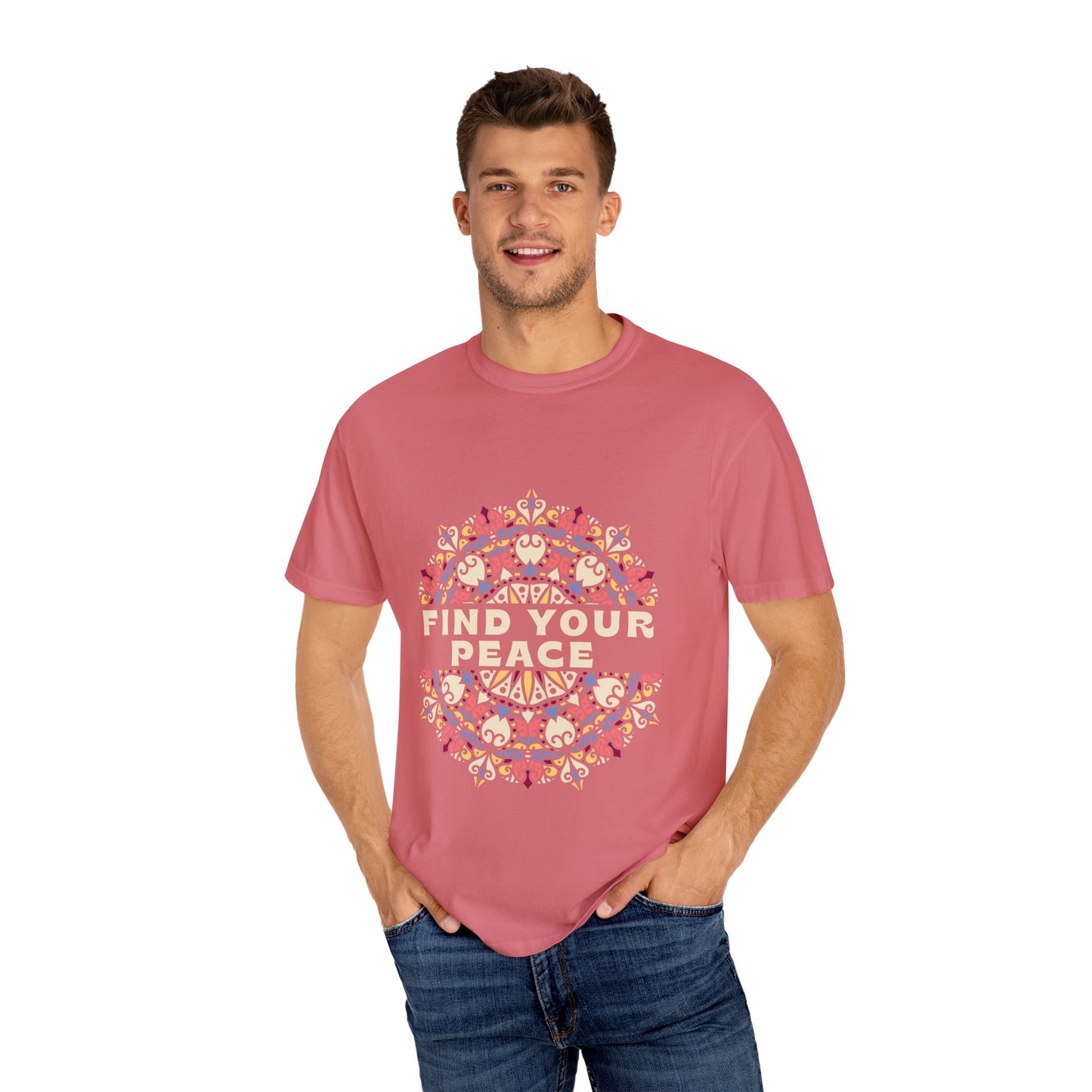 Find Your Peace Unisex Garment-Dyed T-Shirt – Relaxed Style for Mindfulness