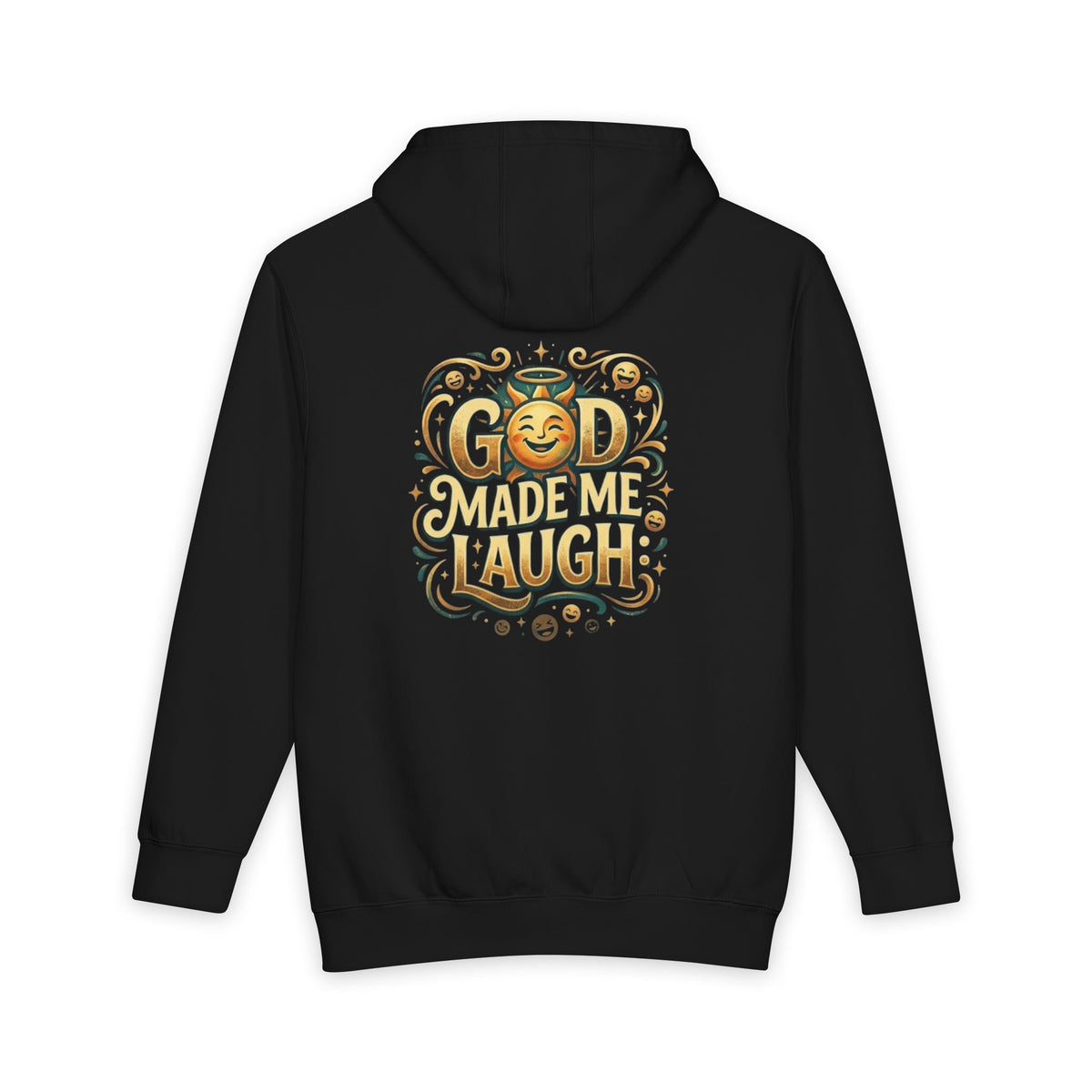 God Made Me Laugh Hoodie | Religious Humor, Inspirational Faith Sweatshirt