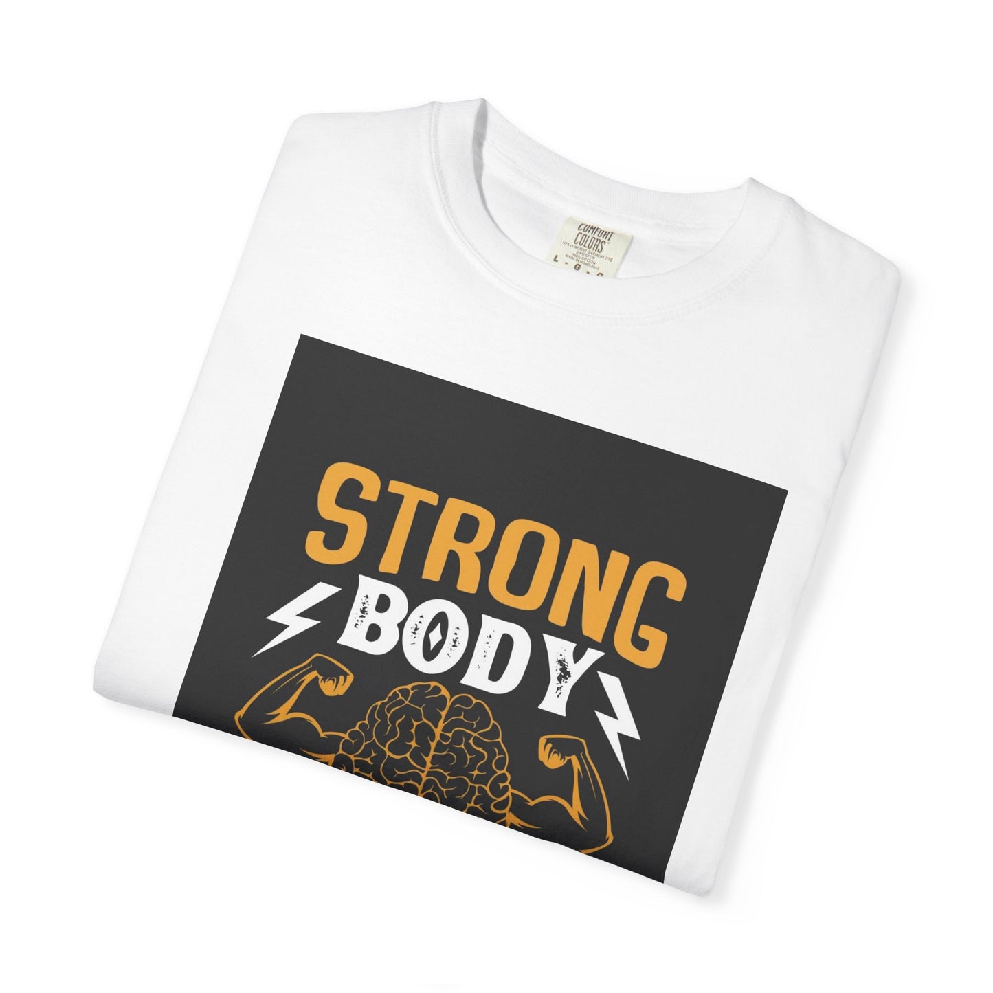 Motivational Fitness T-Shirt - Strong Body Strong Mind