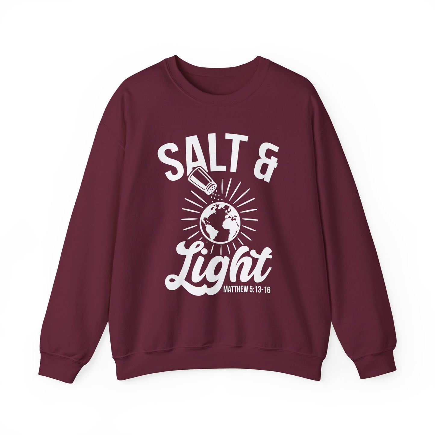 Inspirational Sweatshirt 'Salt & Light' - Cozy Faith Gift - Sweatshirt