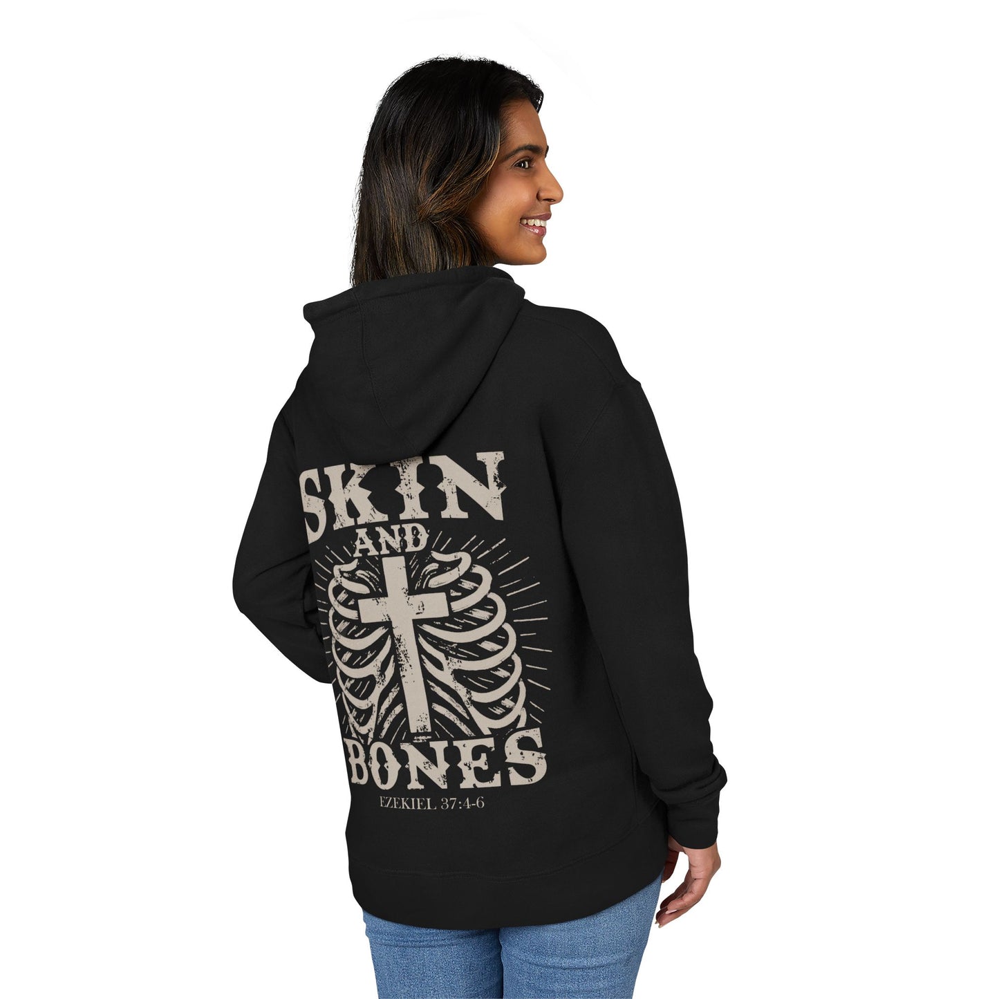 Skin and Bones French Terry Hoodie-For Believers