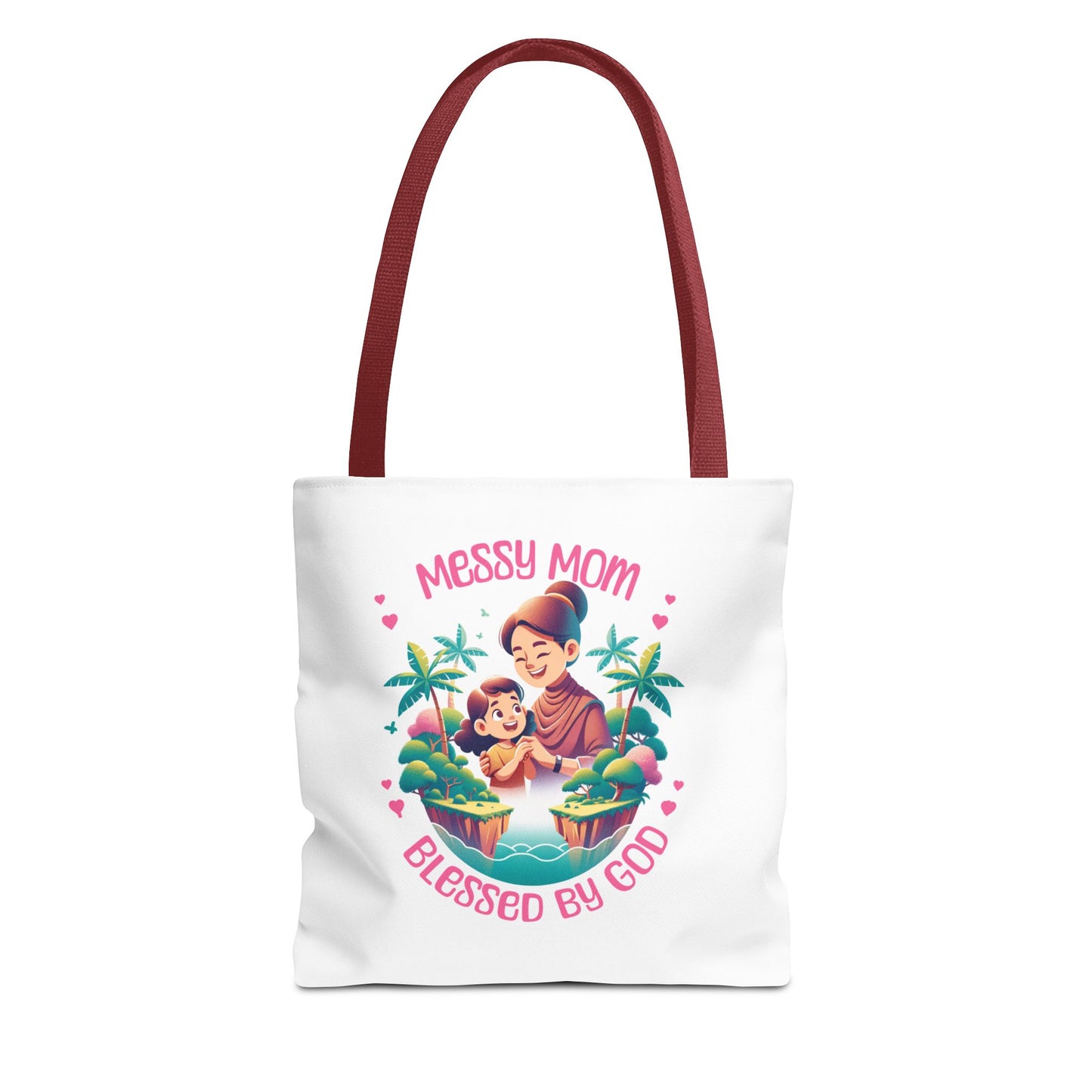 Messy Mom Blessed by God Tote Bag - Perfect Gift for Mother's Day and Everyday Use