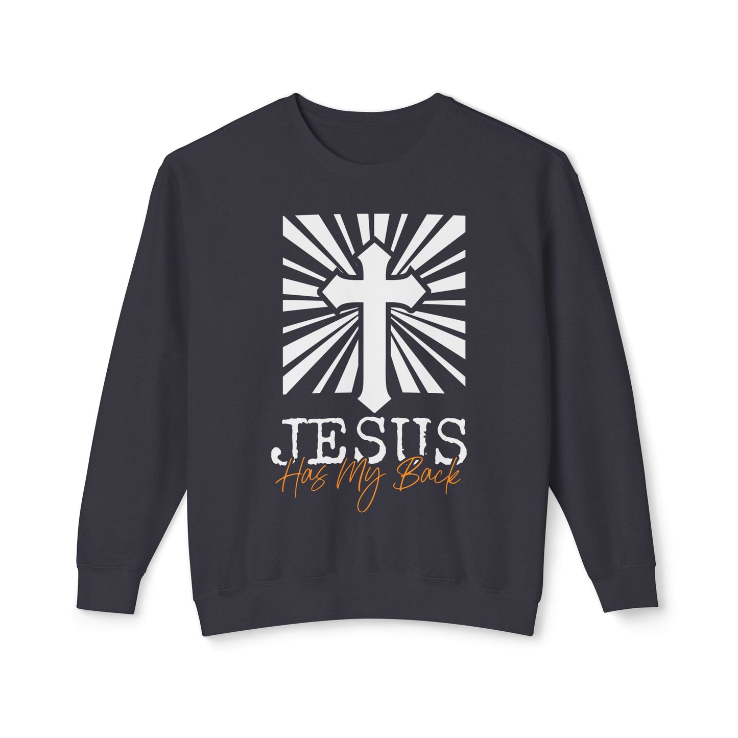 Jesus Has My Back Black Unisex Sweatshirt