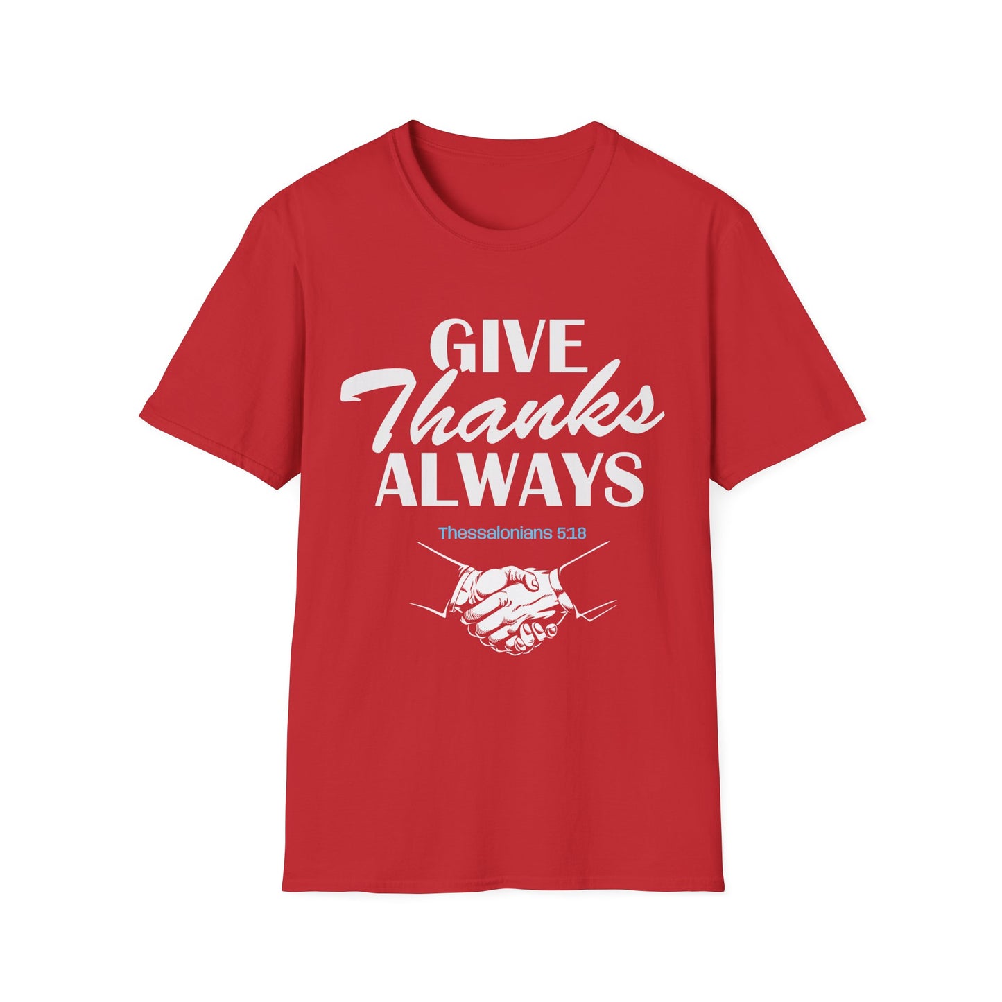 Christian Inspirational T-Shirt-Give Thanks Always