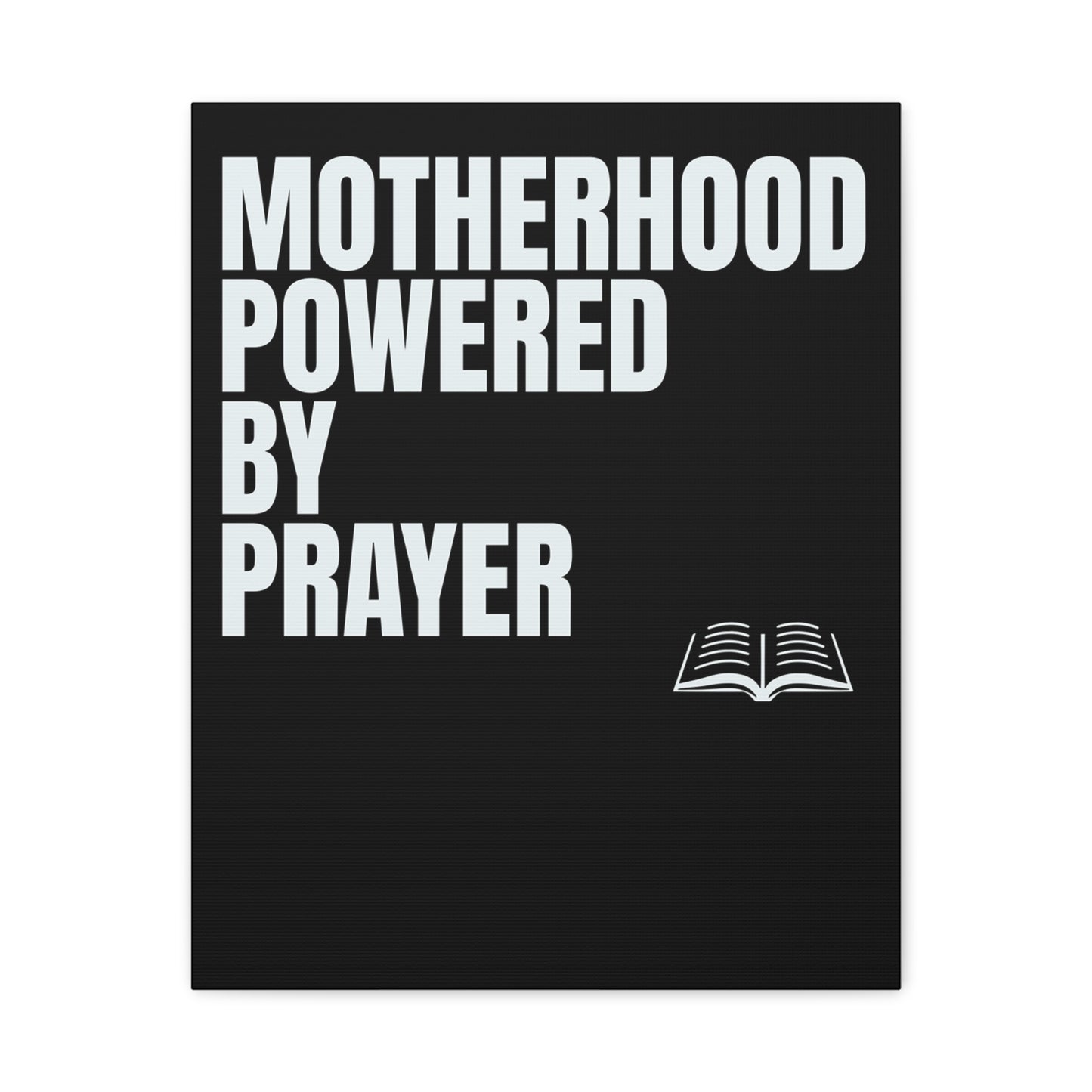Inspirational Canvas Wall Art - Motherhood Powered by Prayer