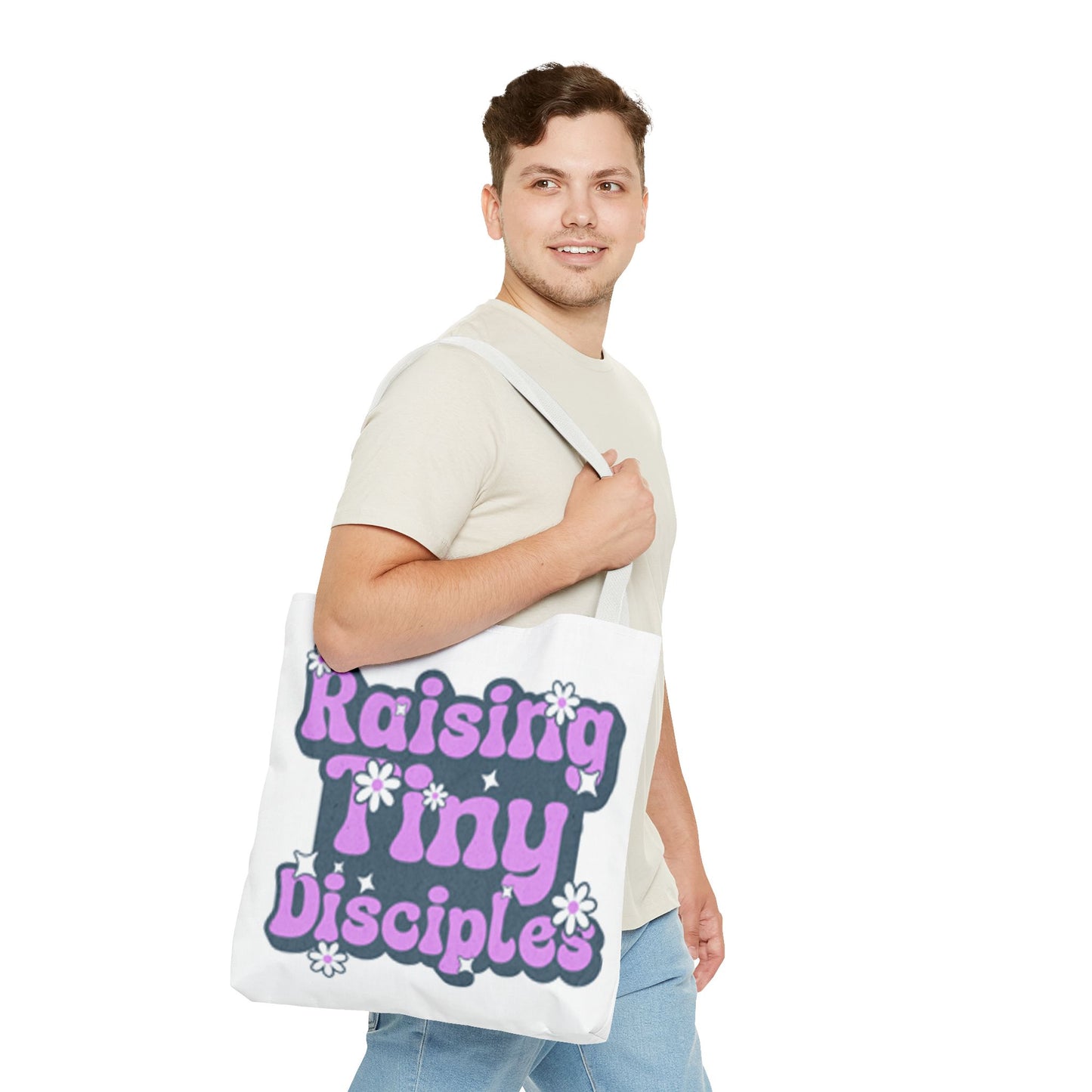 Raising Tiny Disciples Tote Bag - Stylish & Fun Eco-Friendly Bag for Parents