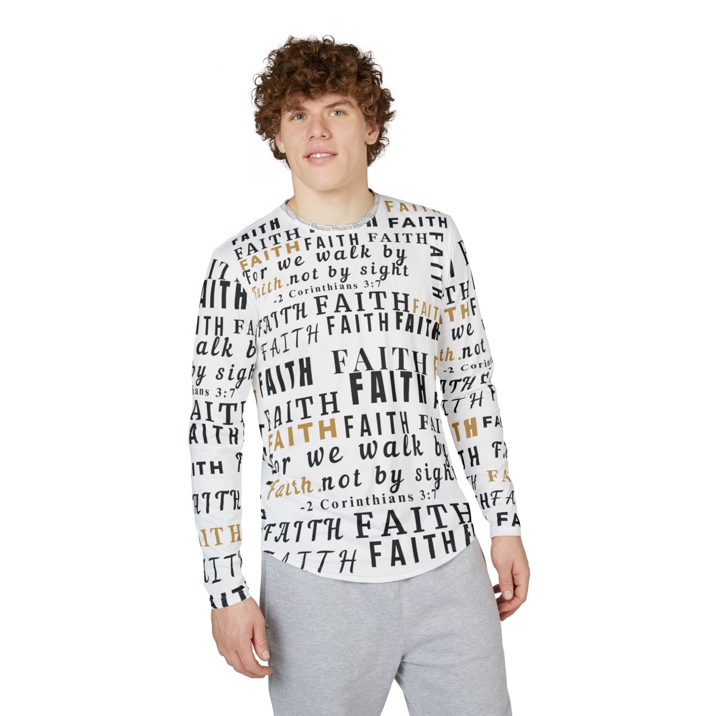 Men's UV Protection Long Sleeve Shirt, Faith Shirt, Inspirational Shirt, Outdoor Apparel, Christian Gift, Summer Shirt, Sun Protection Shirt
