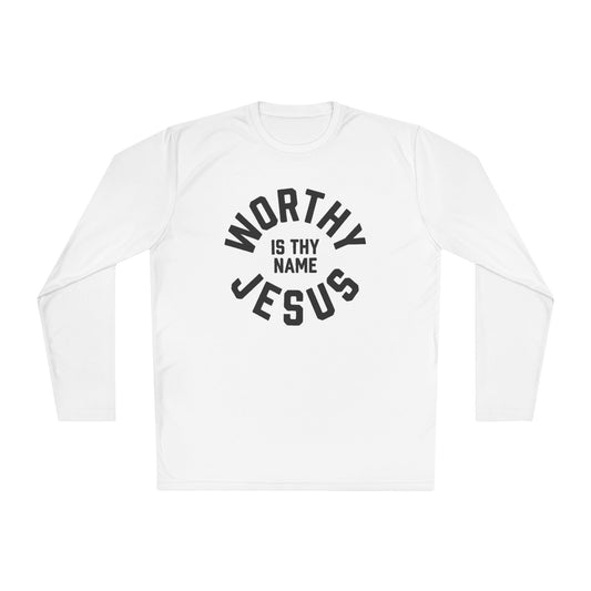 Worthy Is Thy Name Jesus Long Sleeve Tee | Christian Faith Scripture