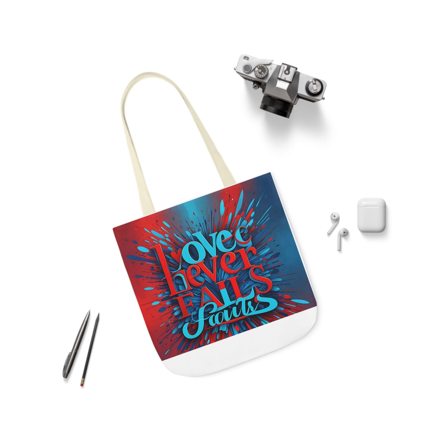 Canvas Tote Bag, 5-Color Straps