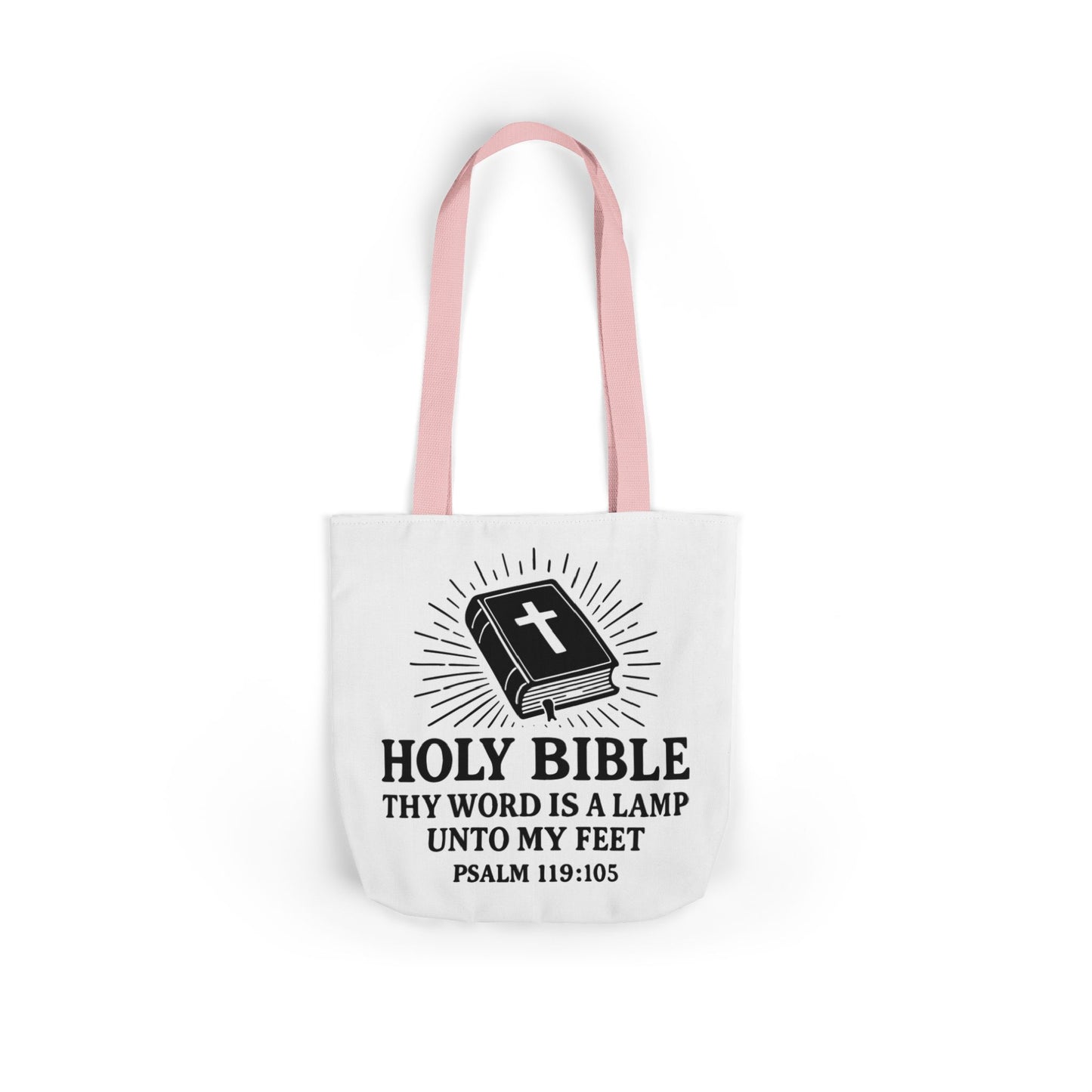 Bible Quote Tote Bag, Inspirational Christian Eco-Friendly Shopping Canvas
