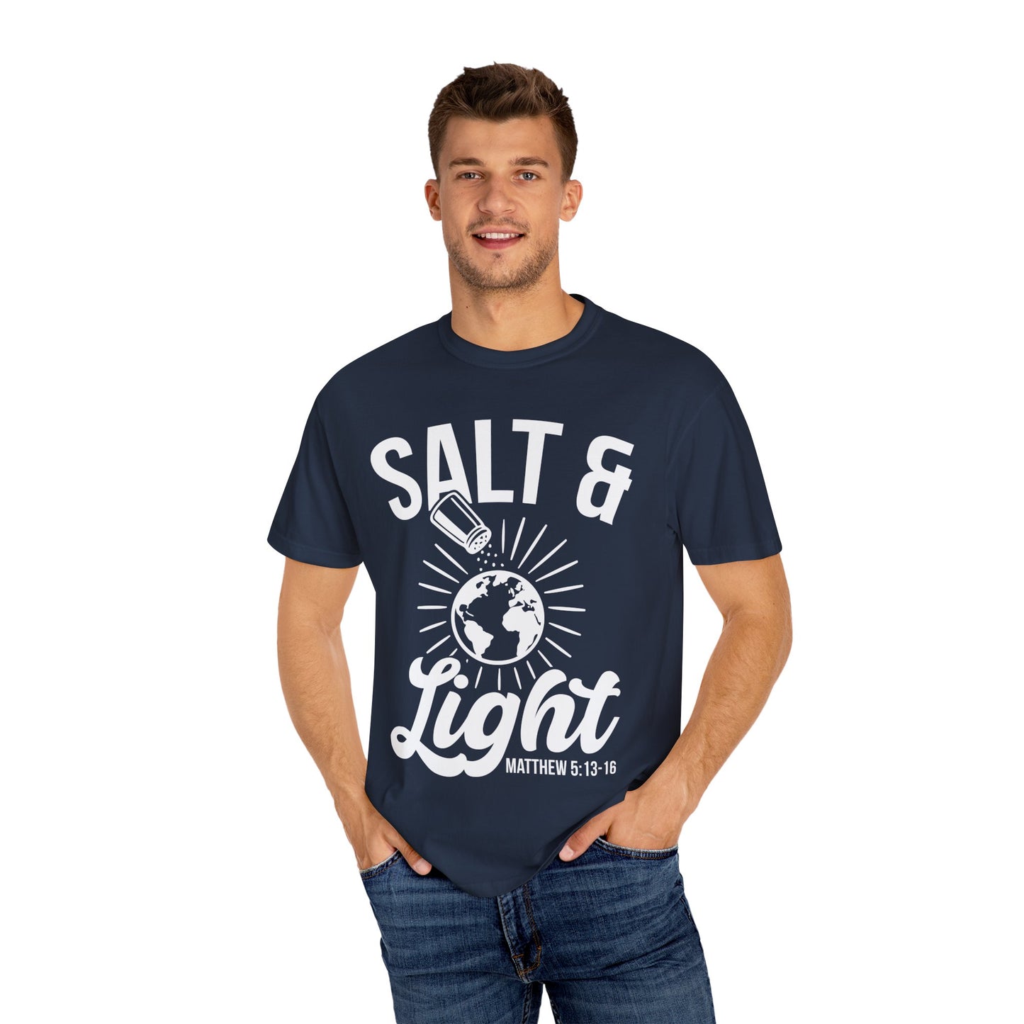 Inspirational Unisex T-Shirt: Salt & Light Graphic, Christian Gifts, Faith Apparel