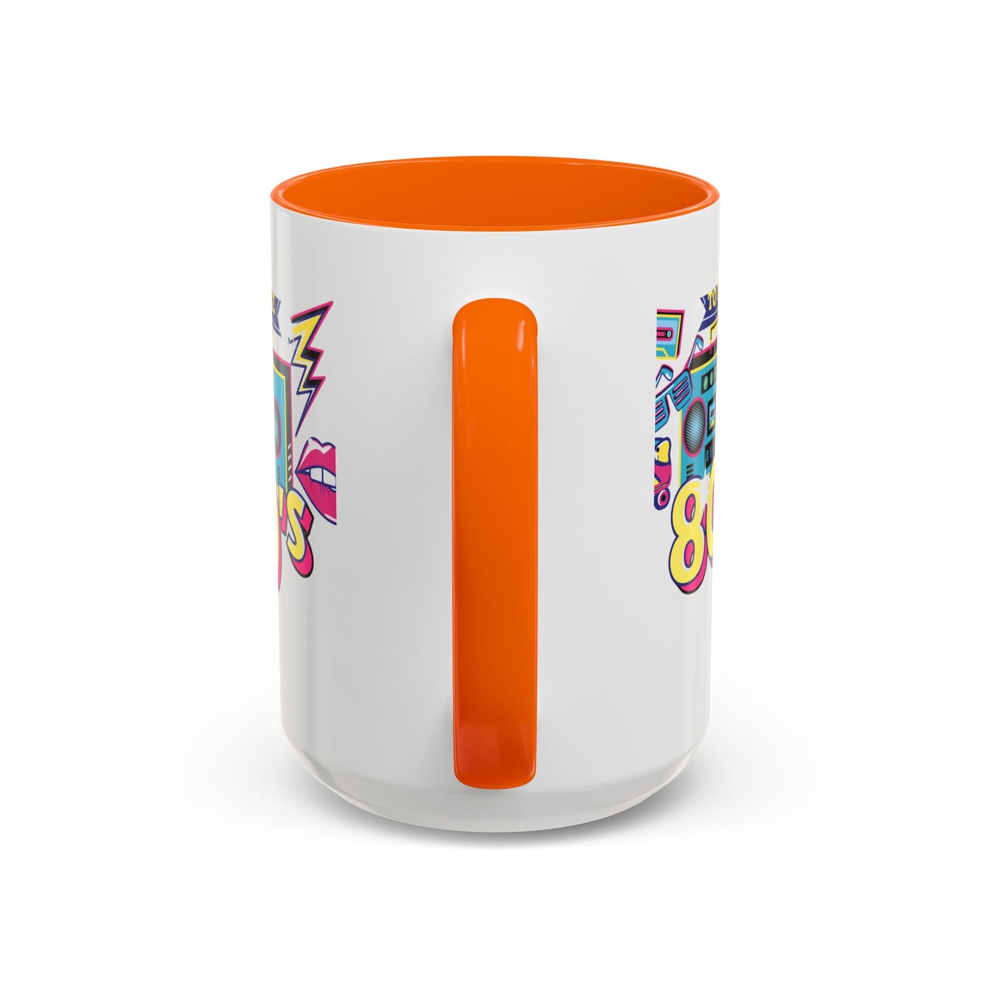 Retro 80's Coffee Mug, Vintage Mug for 80's Lovers, Nostalgic Gift, Boombox Design, Fun Drinkware for Parties