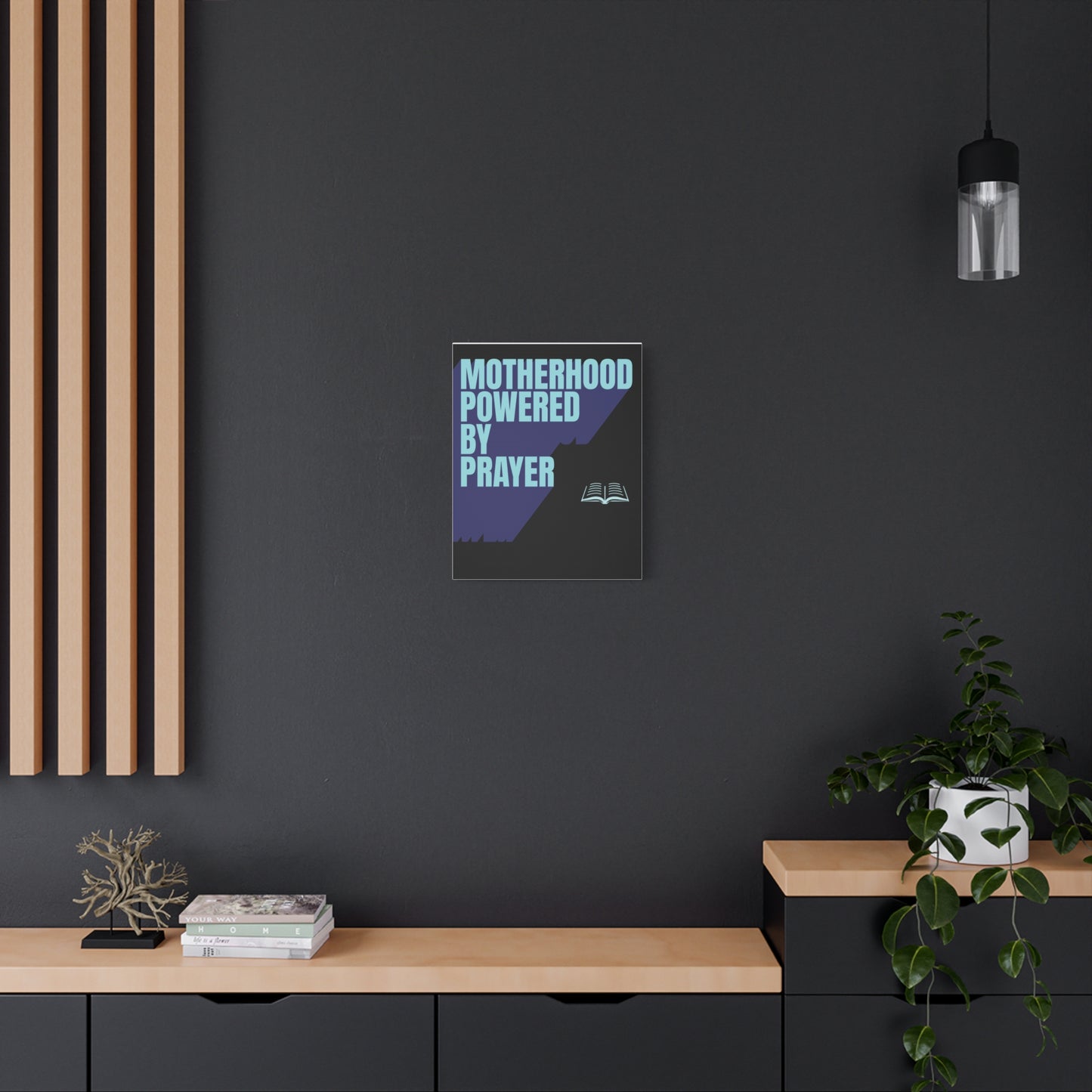 Inspirational Canvas Art - Motherhood Powered By Prayer