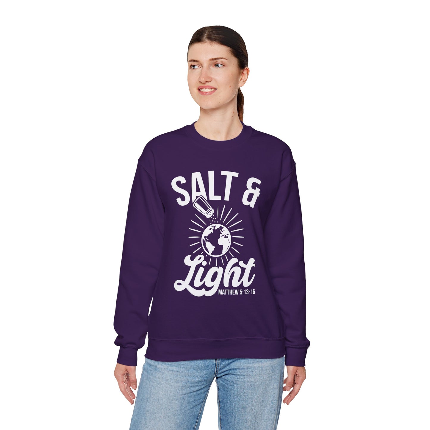 Inspirational Sweatshirt 'Salt & Light' - Cozy Faith Gift - Sweatshirt