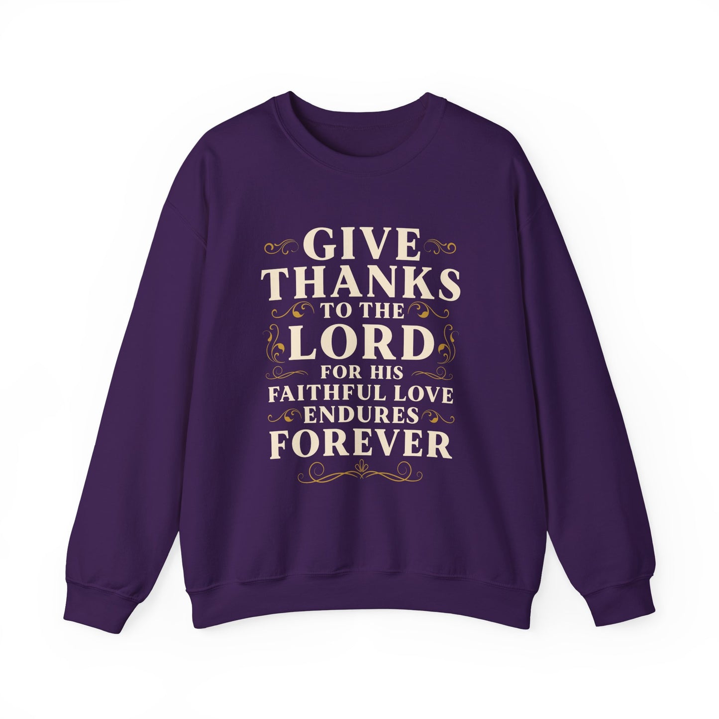 Faithful Love Crewneck Sweatshirt - Christian Gift, Thanksgiving Apparel