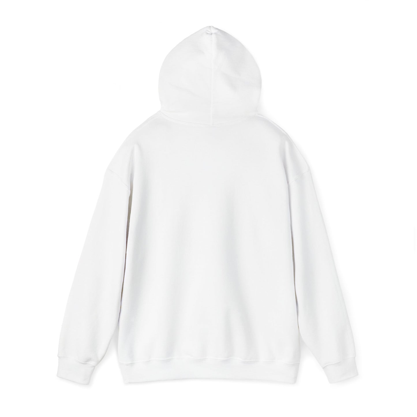 Christian Unisex Hooded Sweatshirt - Jesus Has My Back Design - White